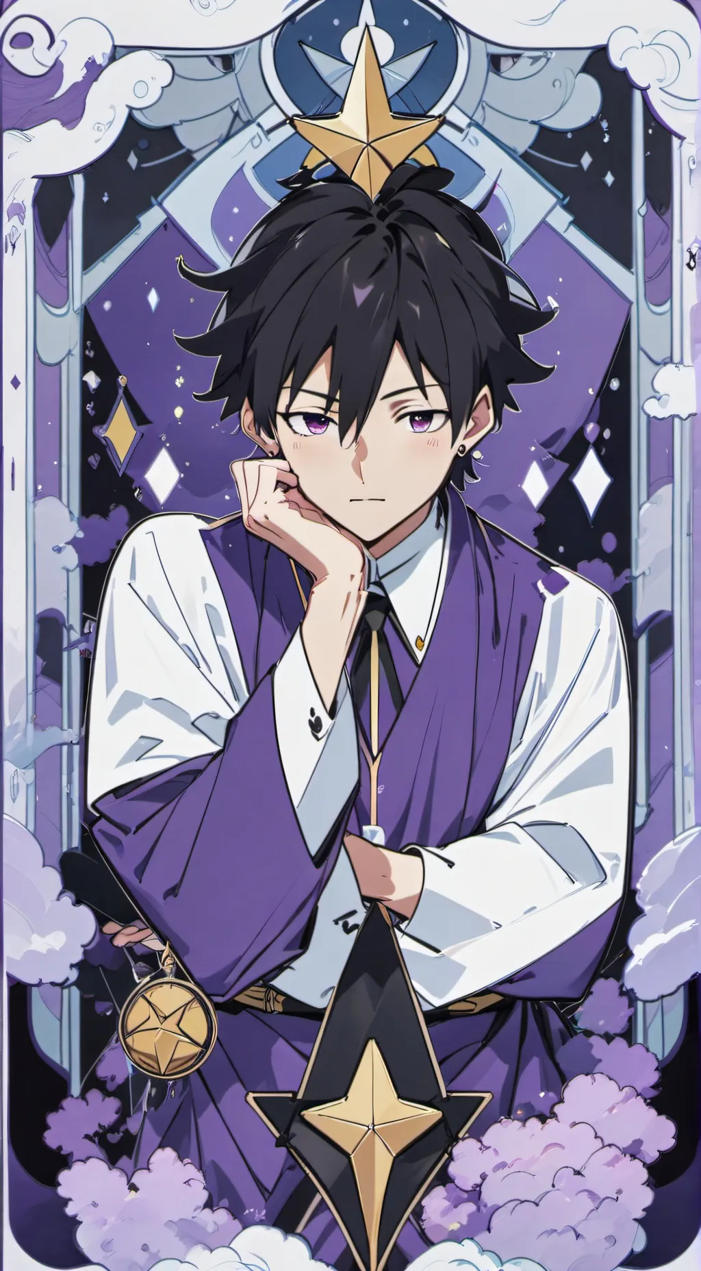 ai character: sick Megumi background