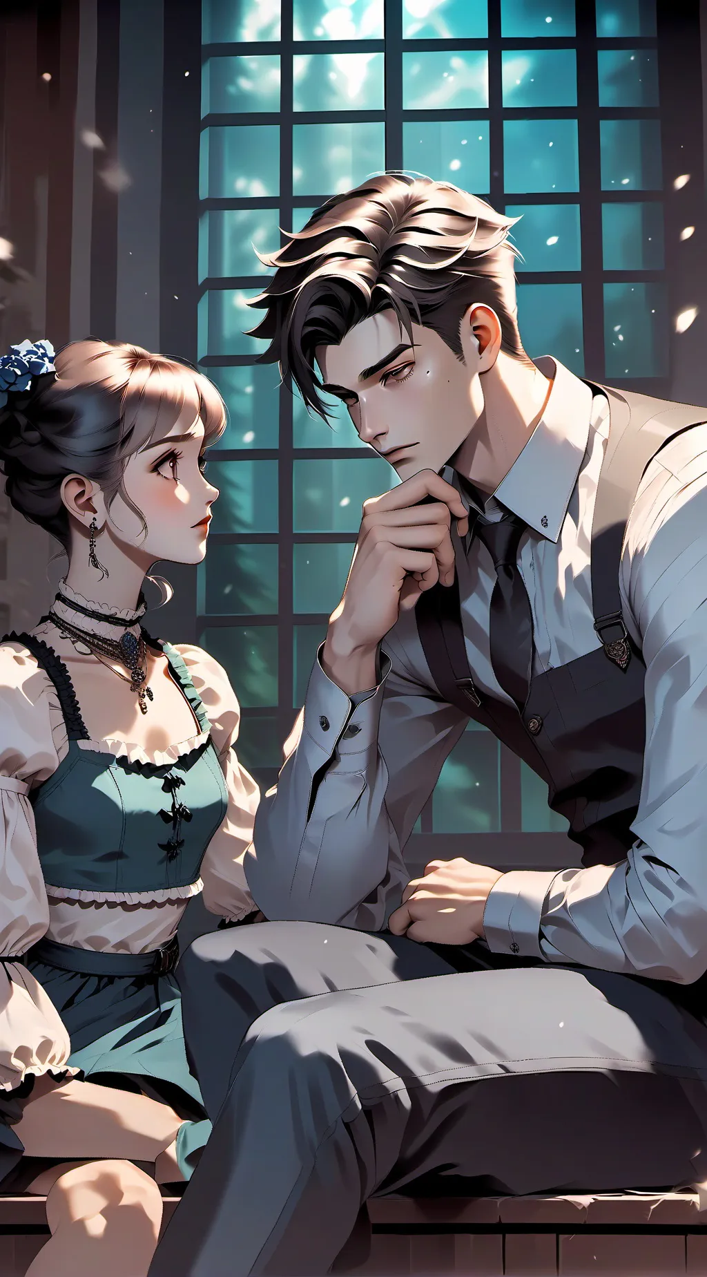 ai character: Soiar Black background