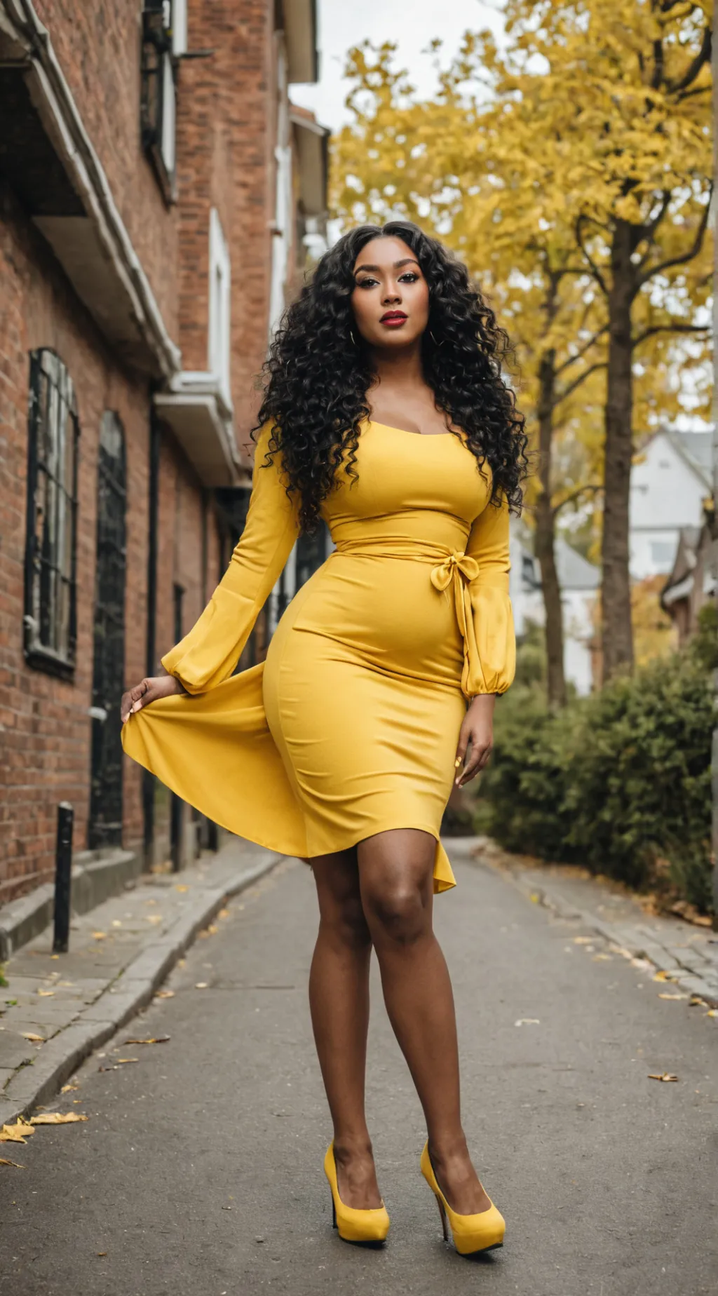 ai character: Courteney  background