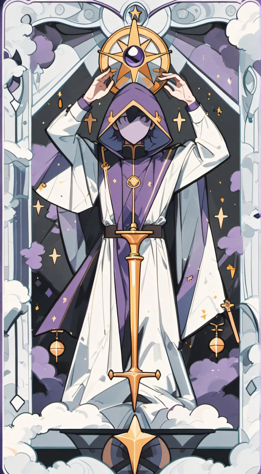 ai character: purple guy background