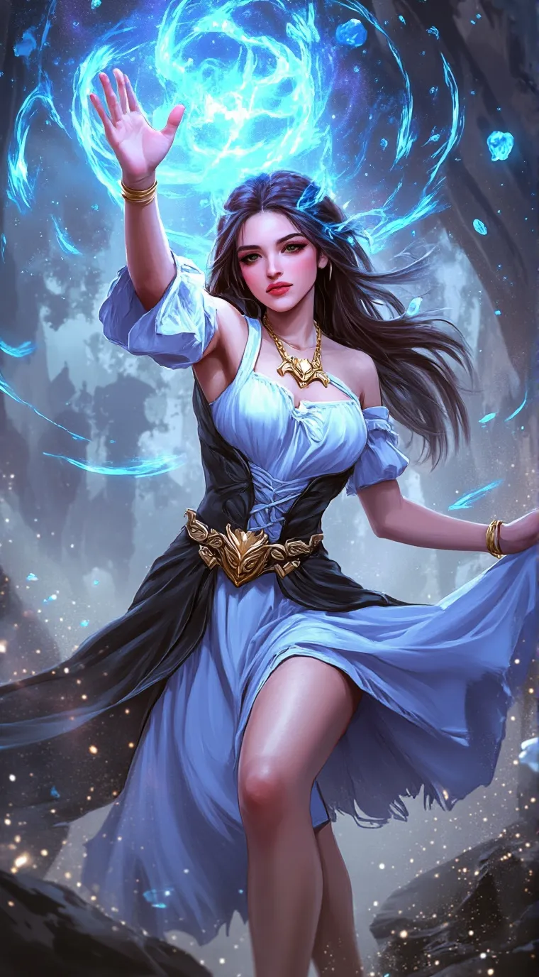 ai character: Luna background