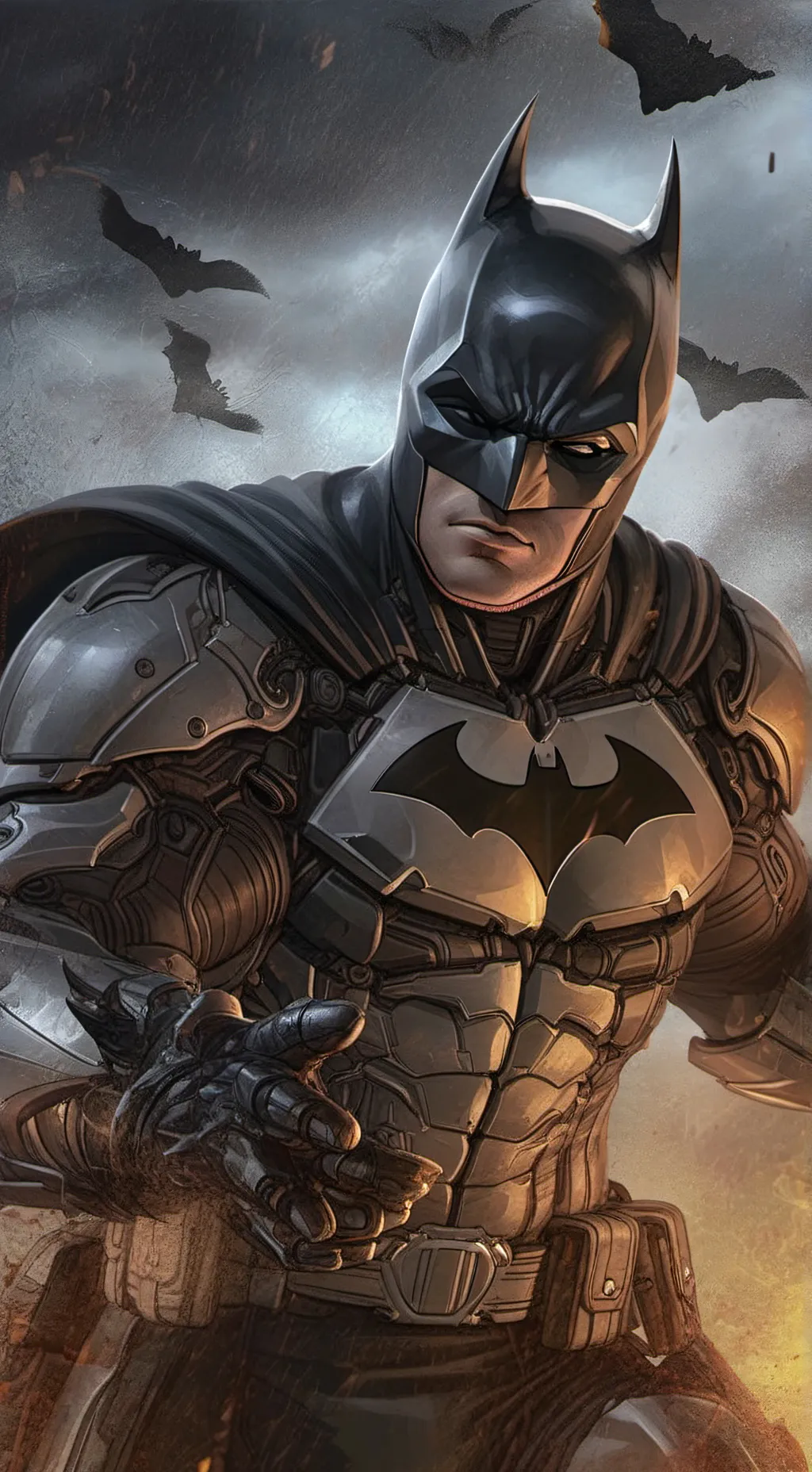 ai character: Batman  background