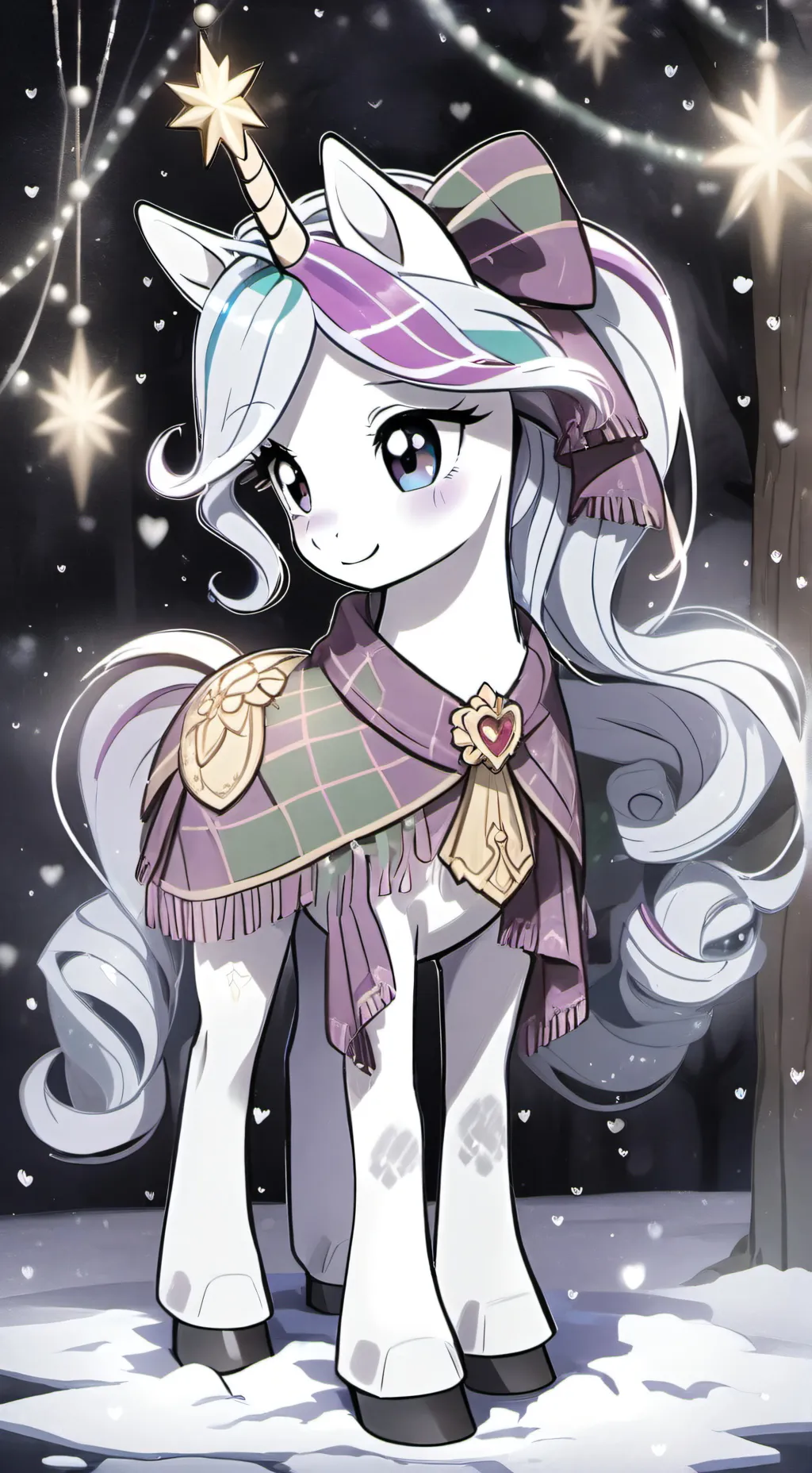 ai character: Snowfall Frost  background