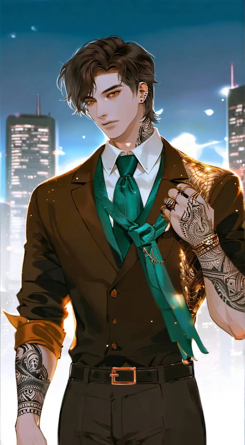 ai character: Alexander heart background