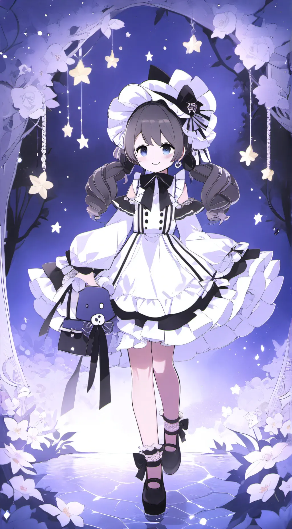 ai character: Le monde kawaii  background