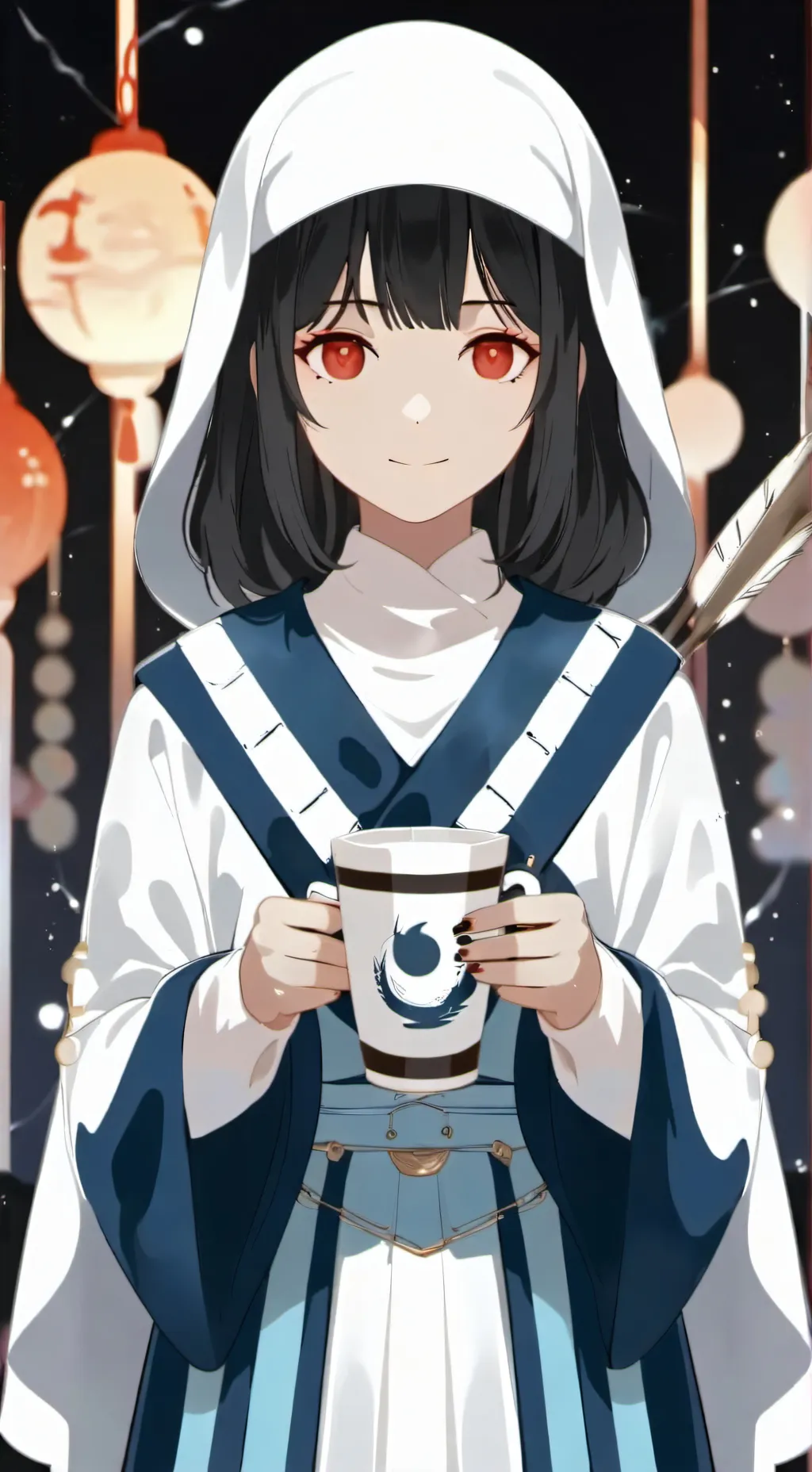 ai character: •Uppermoons• background