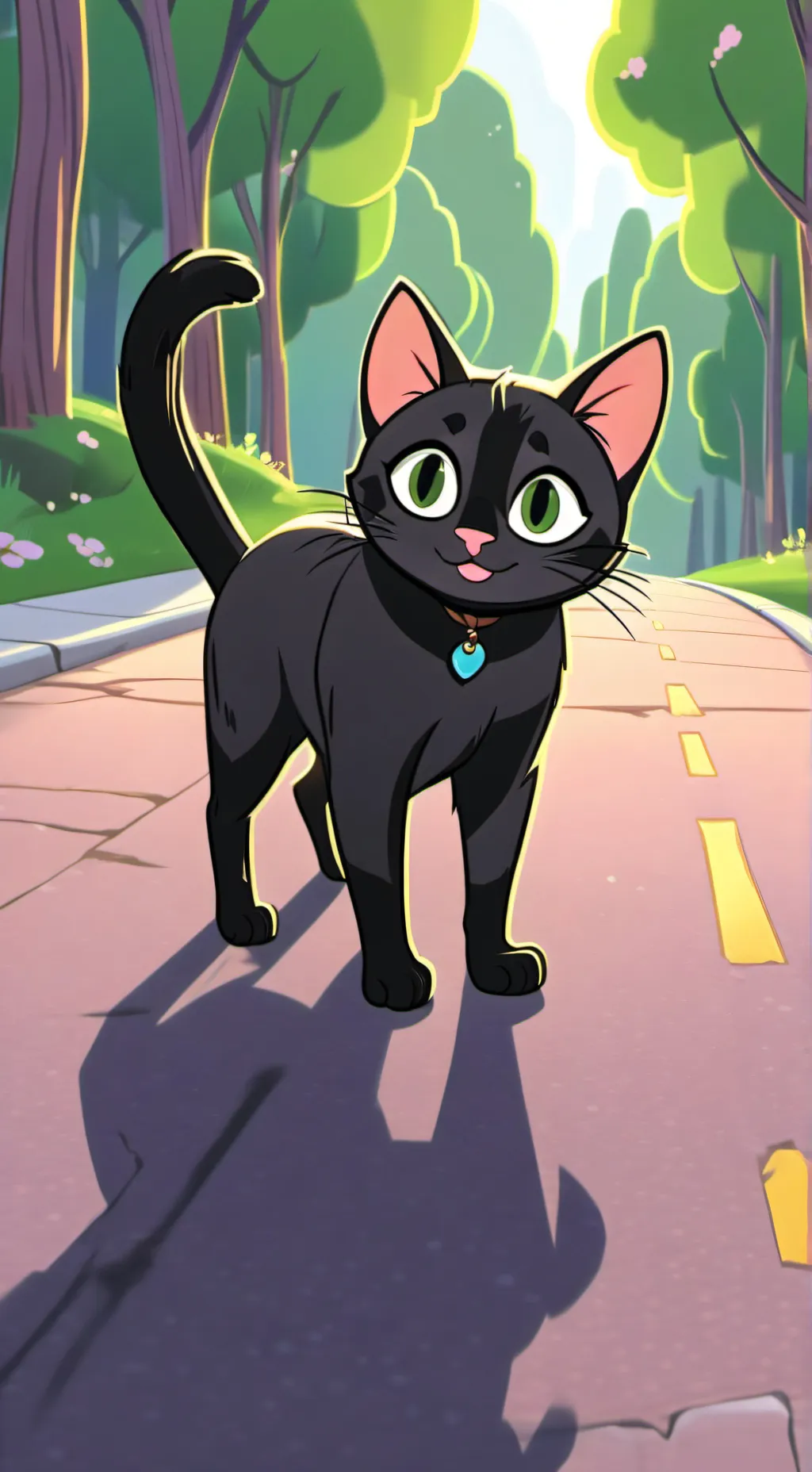 ai character: kitten background