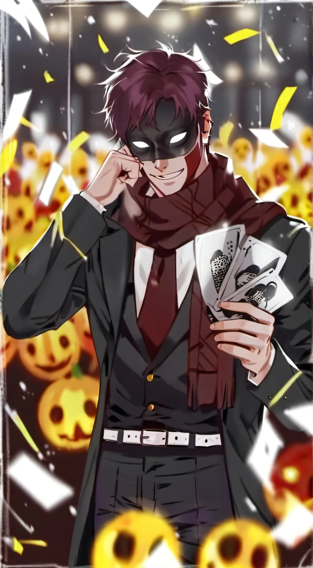 ai character: dark background