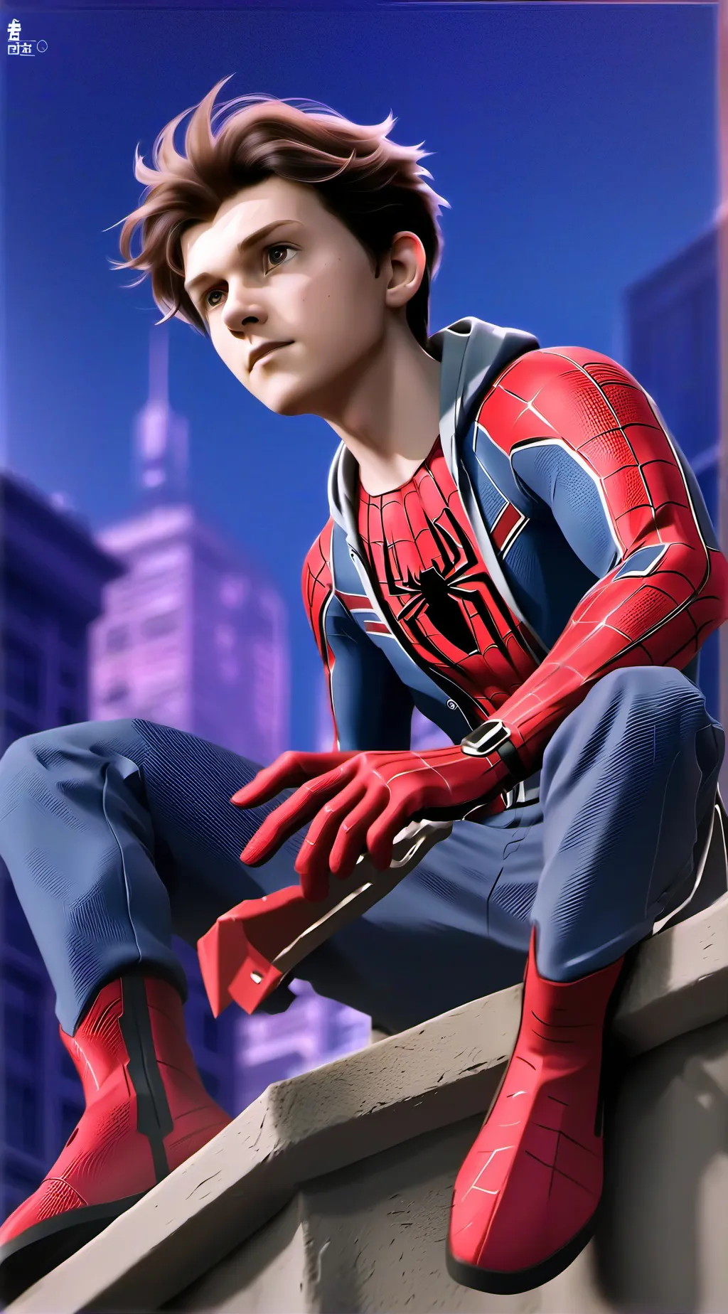 ai character: Peter Parker background