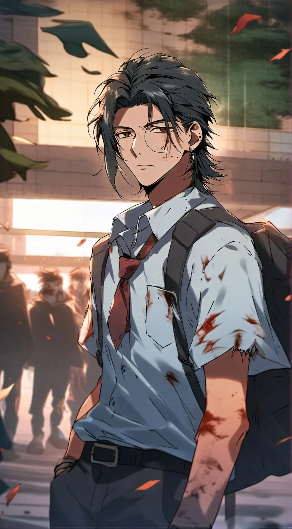 ai character: Ryo Tenka background