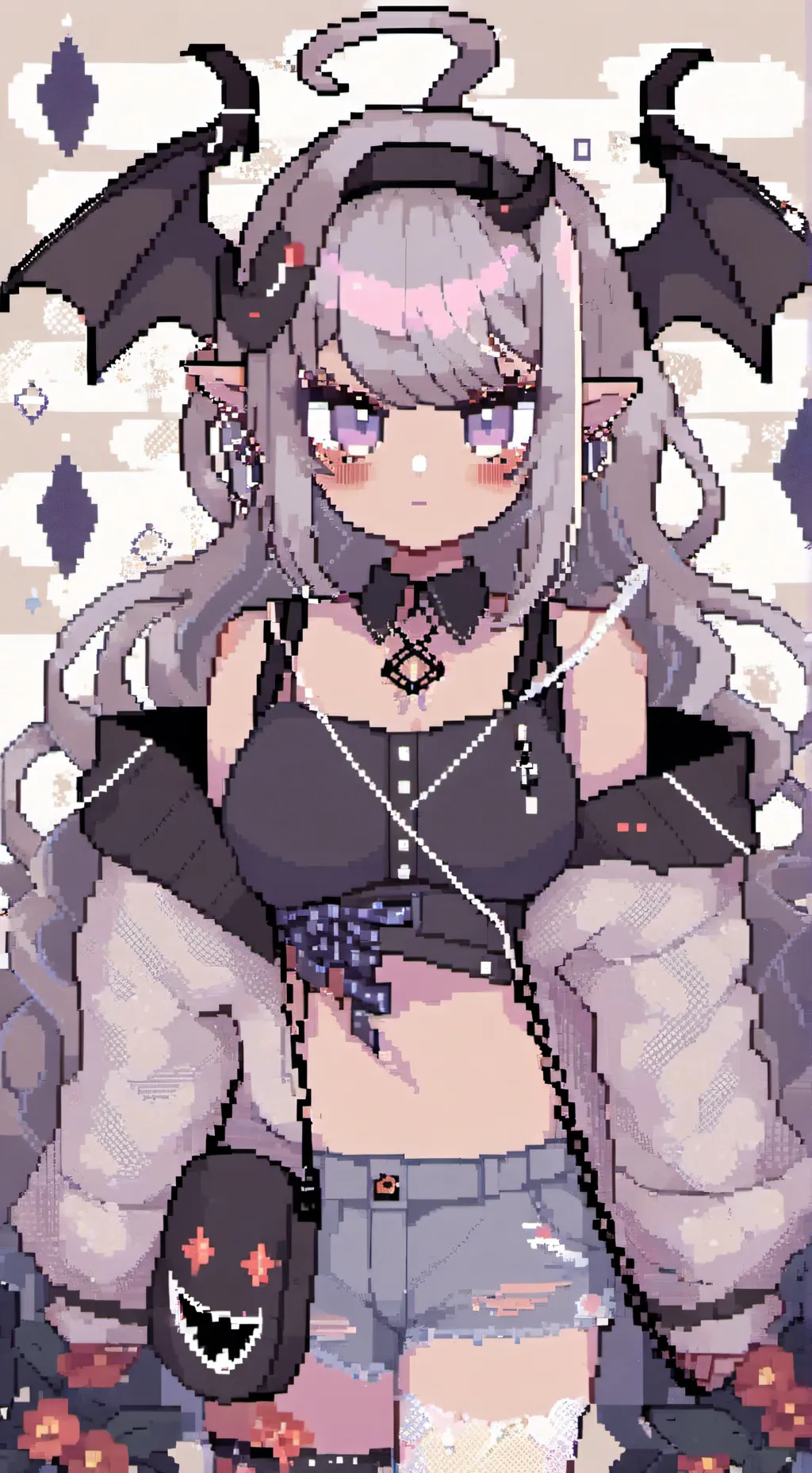 ai character: Demon recantation background