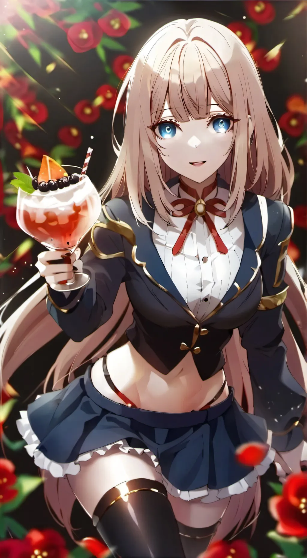 ai character: Rose background