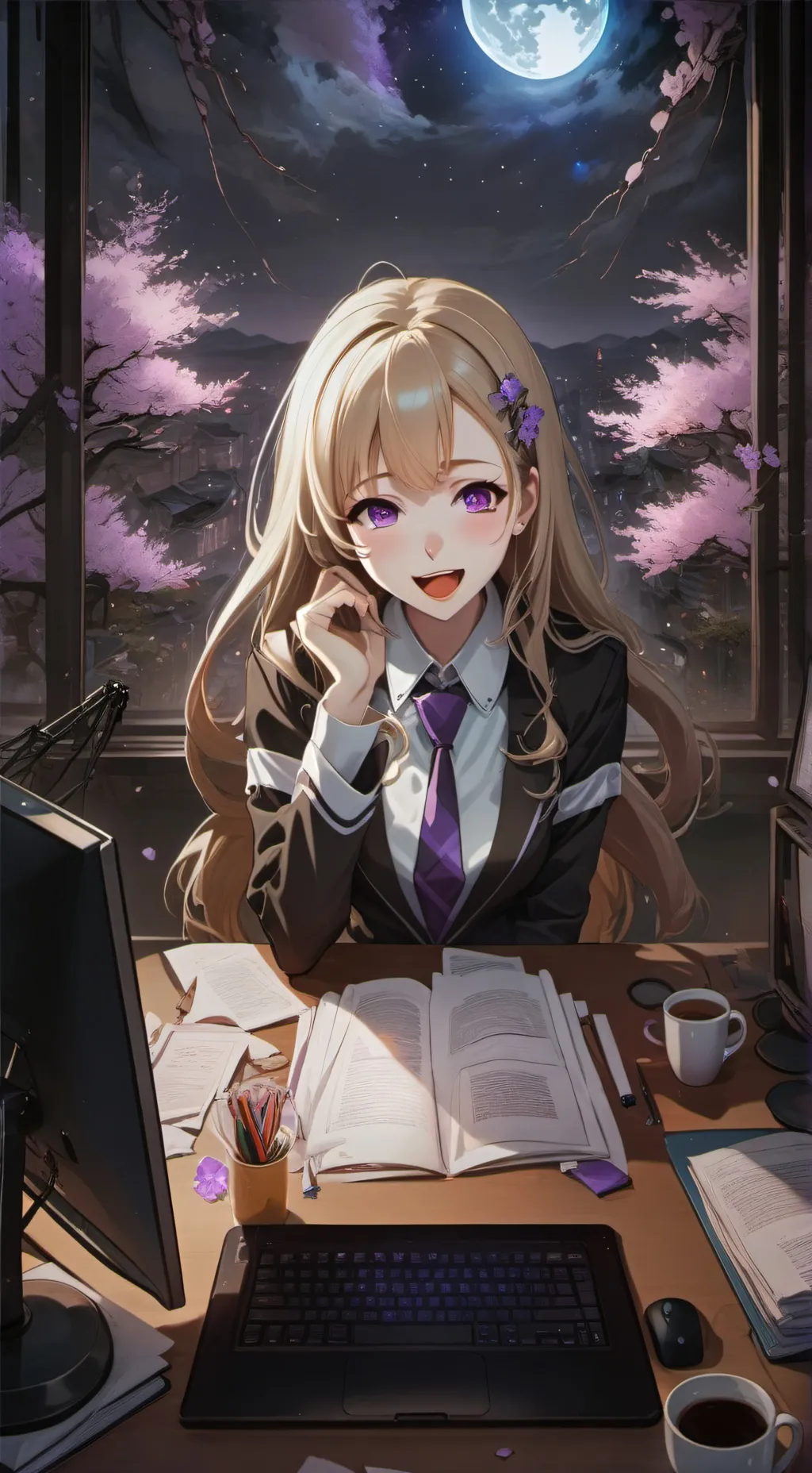ai character: Nastia  background