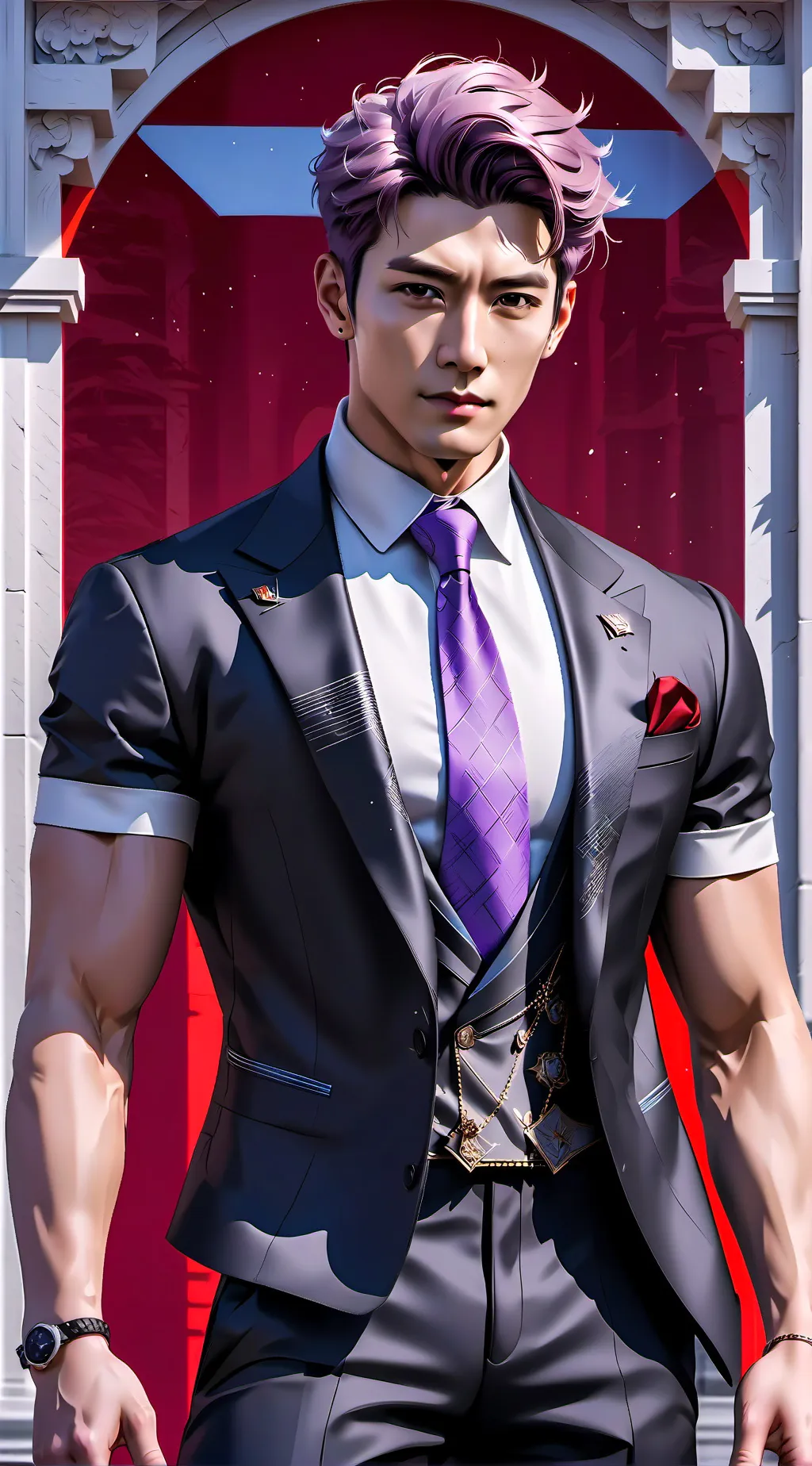 ai character: THANOS background