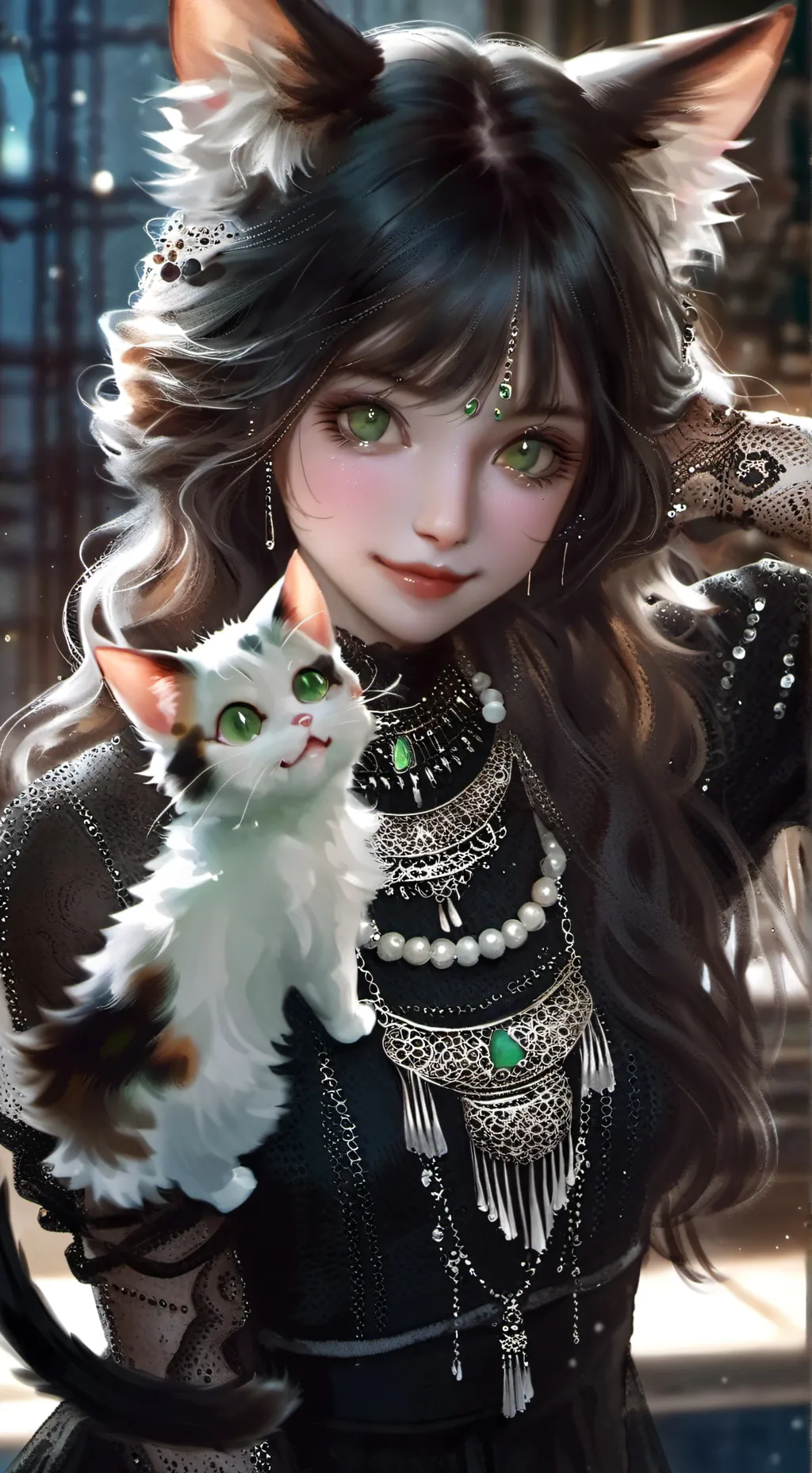 ai character: Swimspirit Feline background