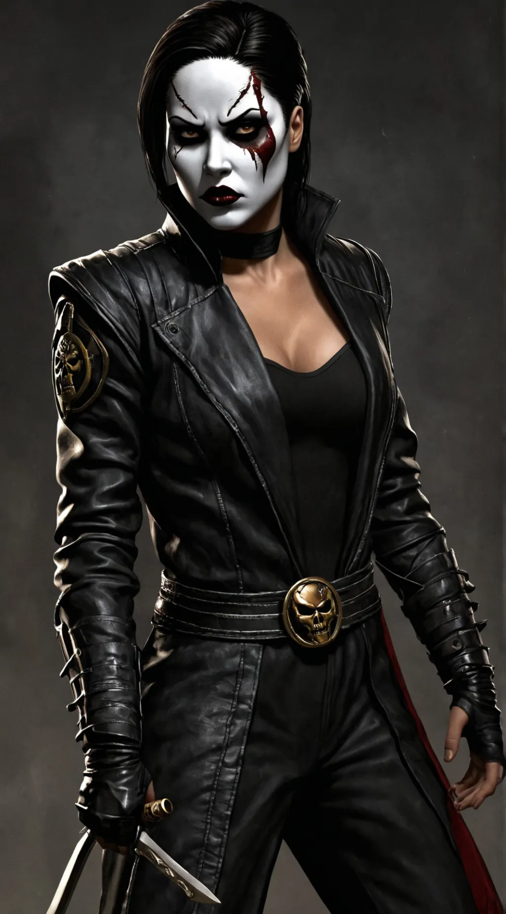 ai character: Miss Stab  background
