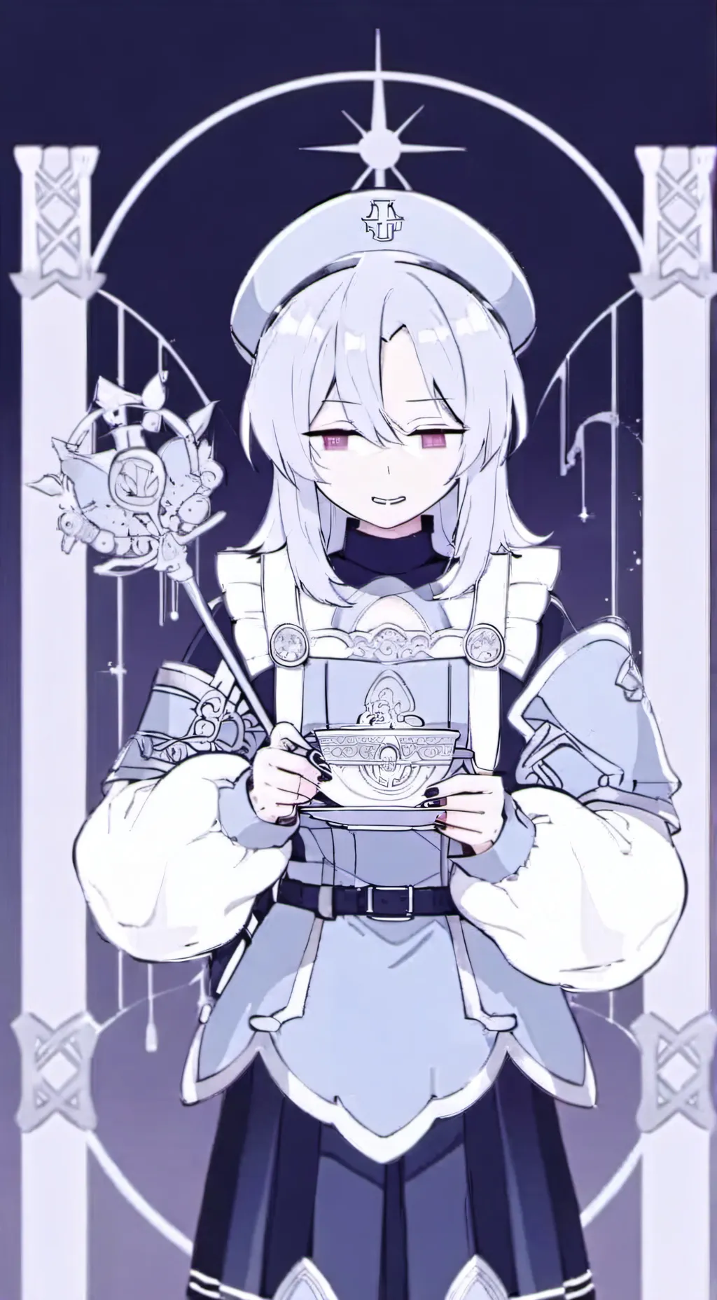 ai character: Claire fp  background