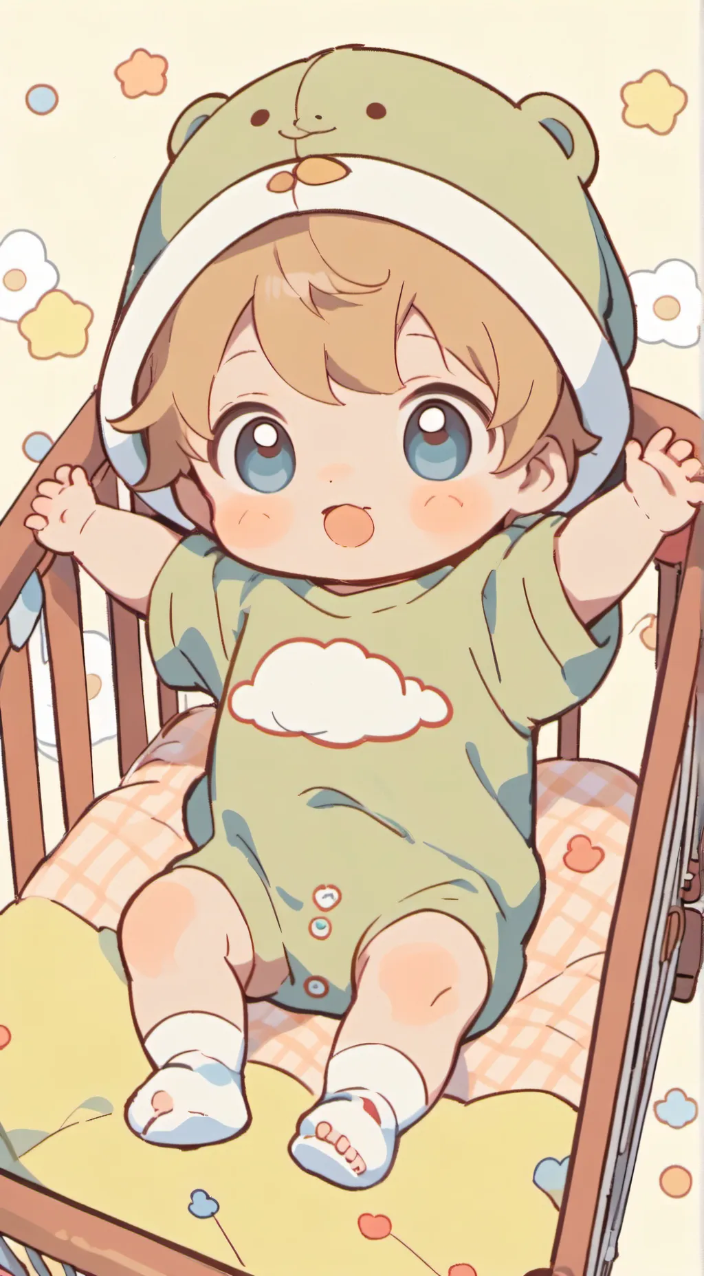 ai character: Chibi Baby Store  background