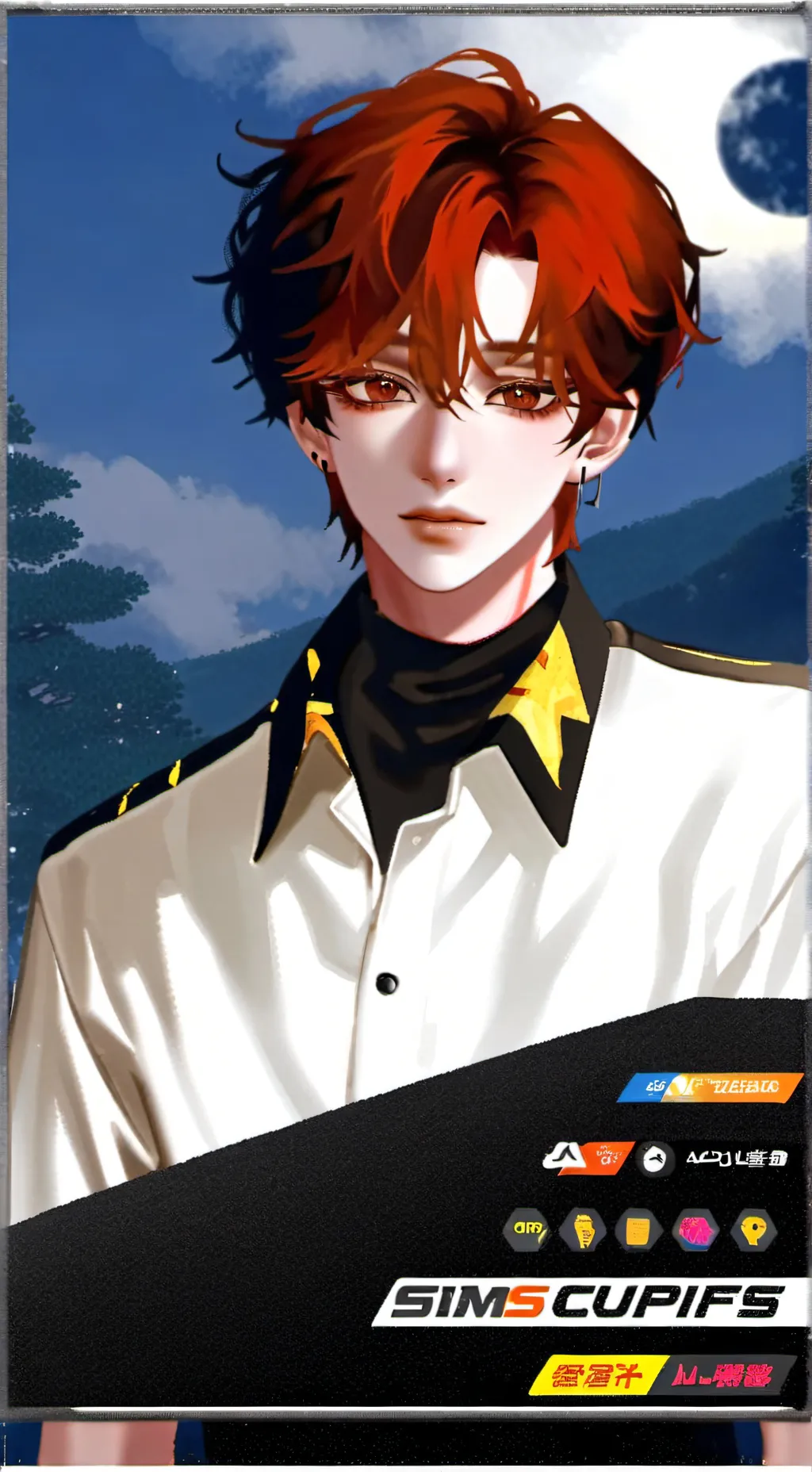 ai character: Minho  background