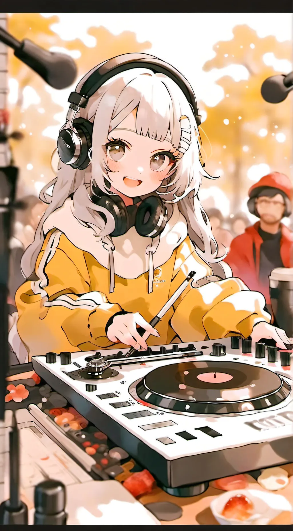 ai character: mha DJ background