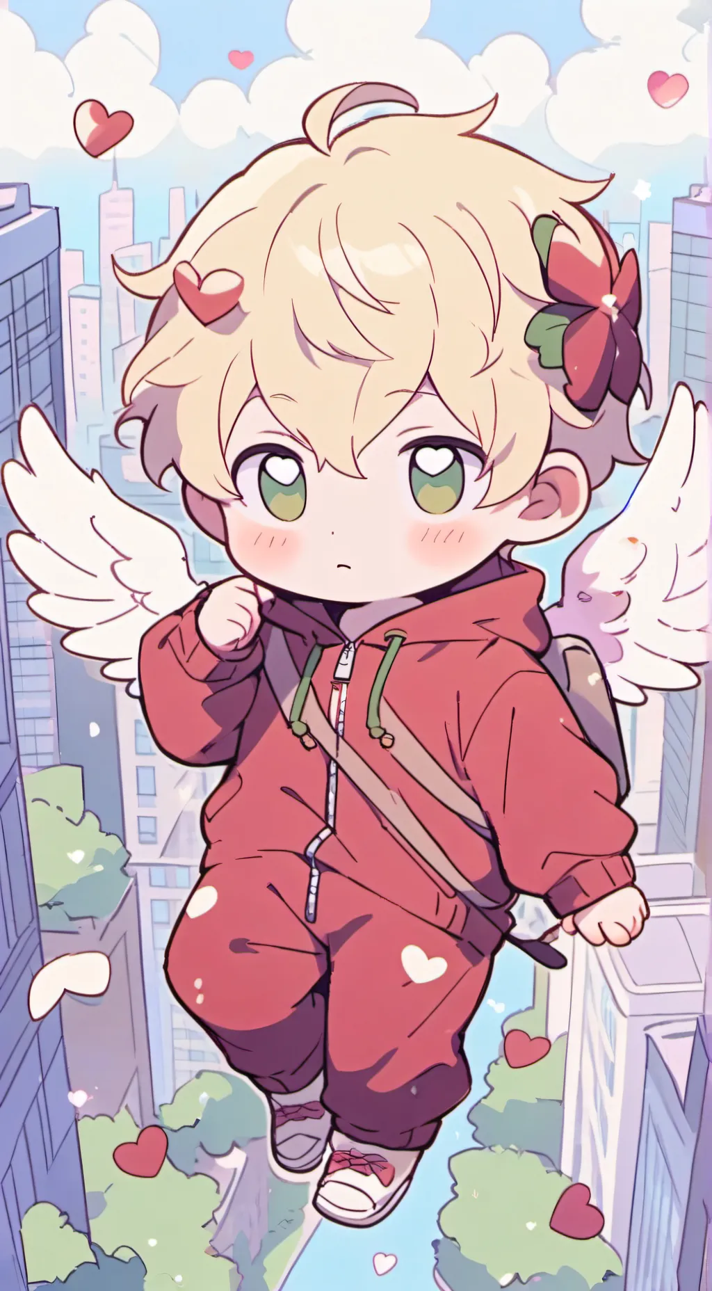 ai character: Baby Cupid background