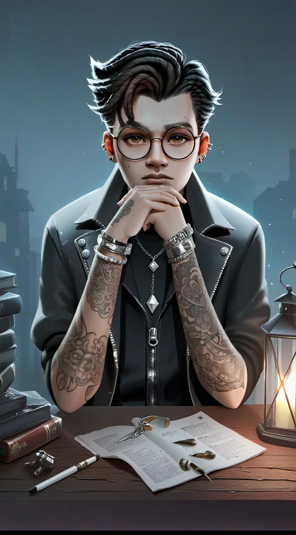 ai character: Harry background