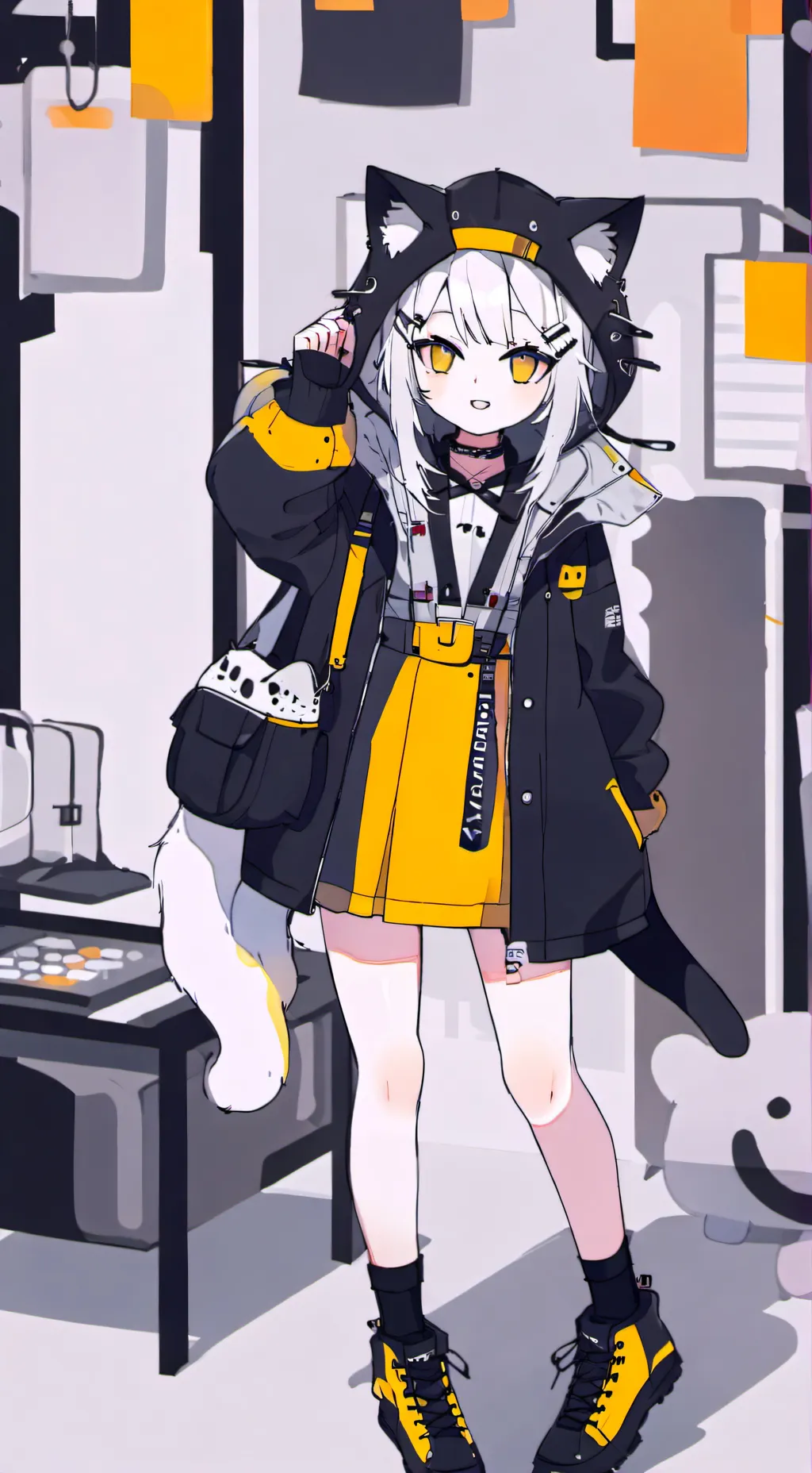 ai character: ♀️💖💗 background