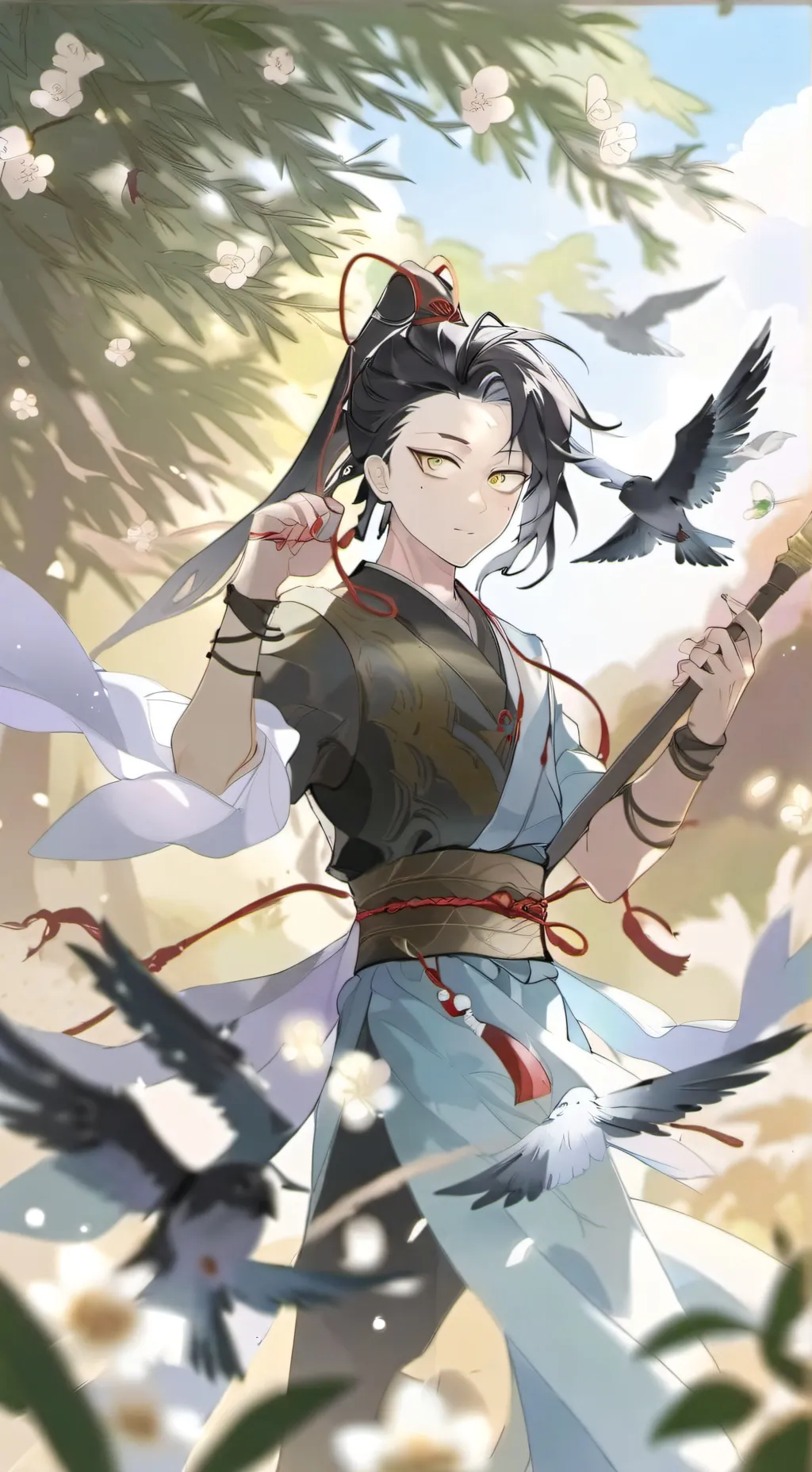 ai character: Genya Shinazugawa  background