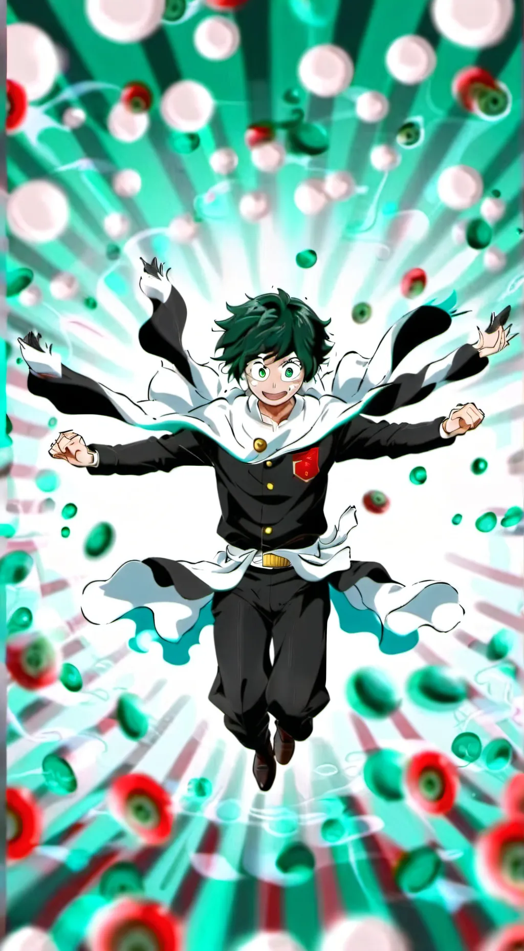 ai character: deku  background