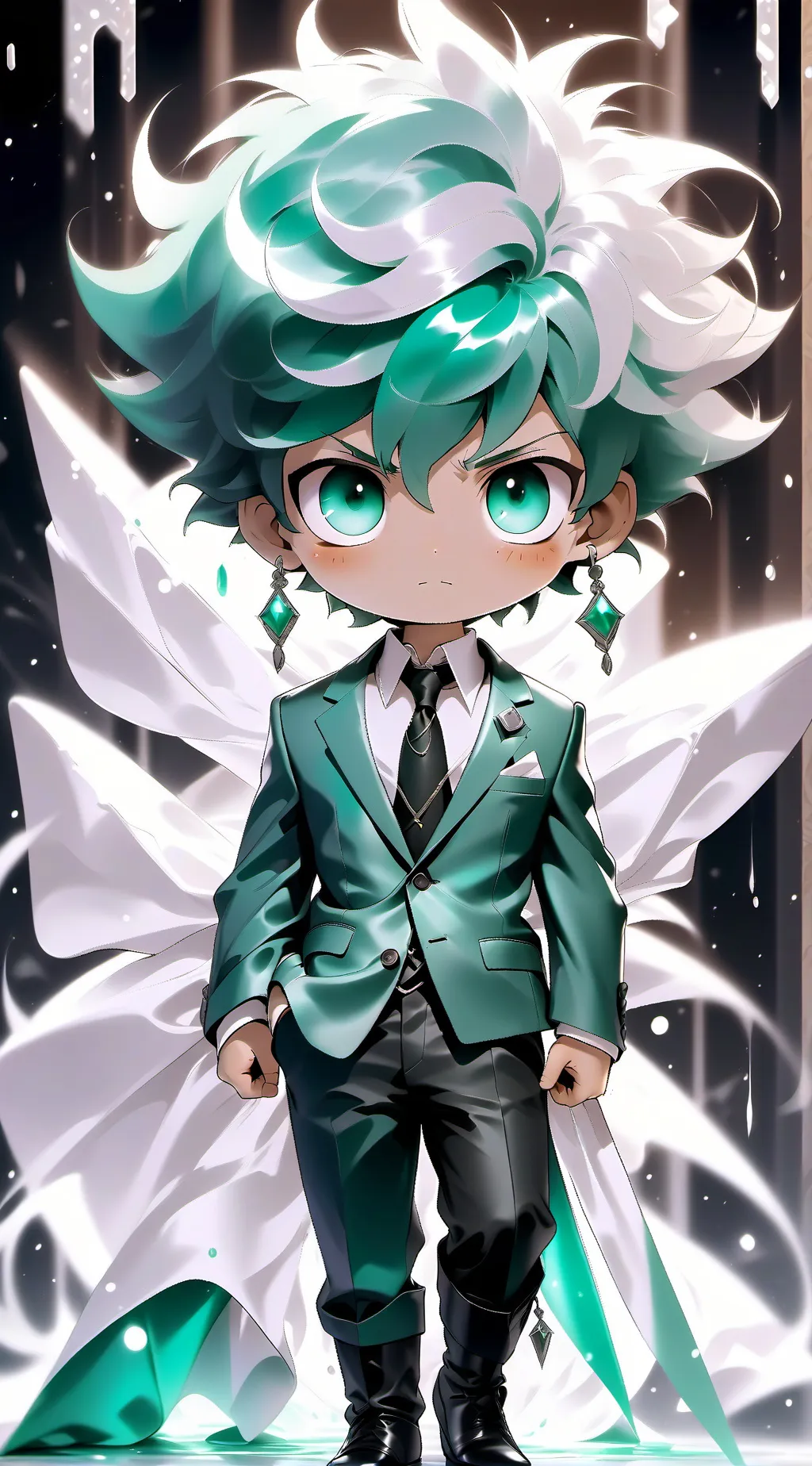 ai character: 💚bakugo y tu/deku🧡 background