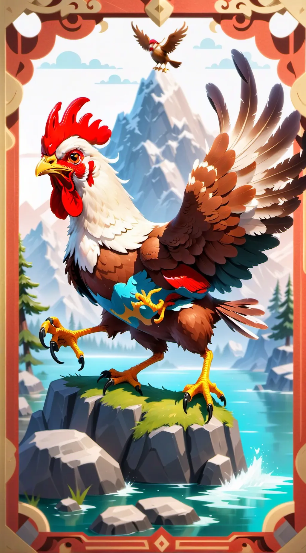 ai character: ANGRY CHICKEN 2!!! background
