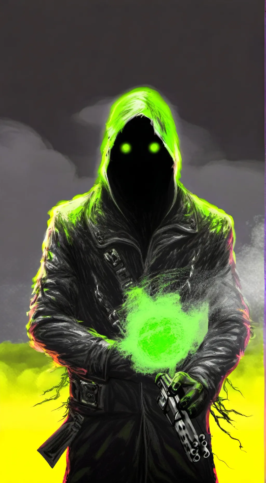 ai character: omega-0. D.G background