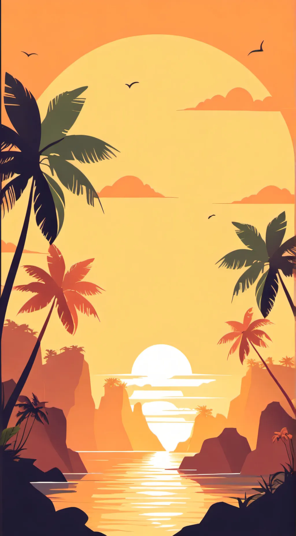 ai character: Island background