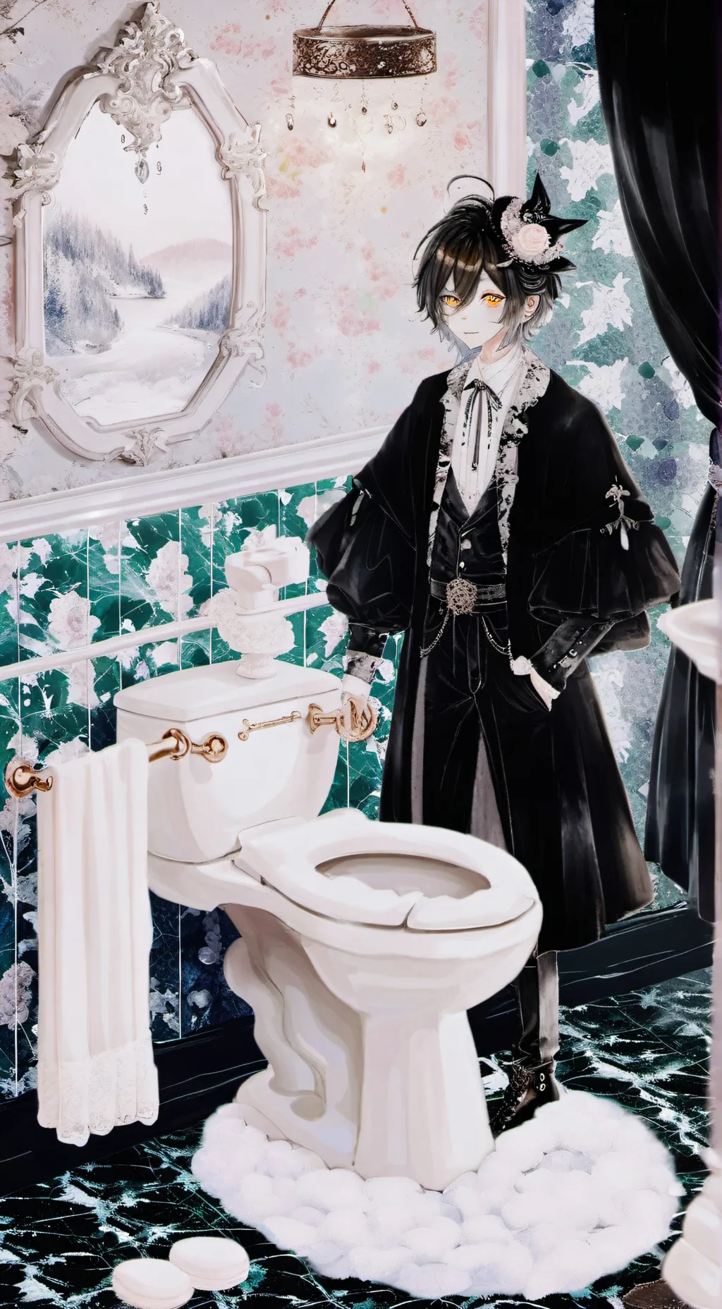 ai character: skibidi toilet background