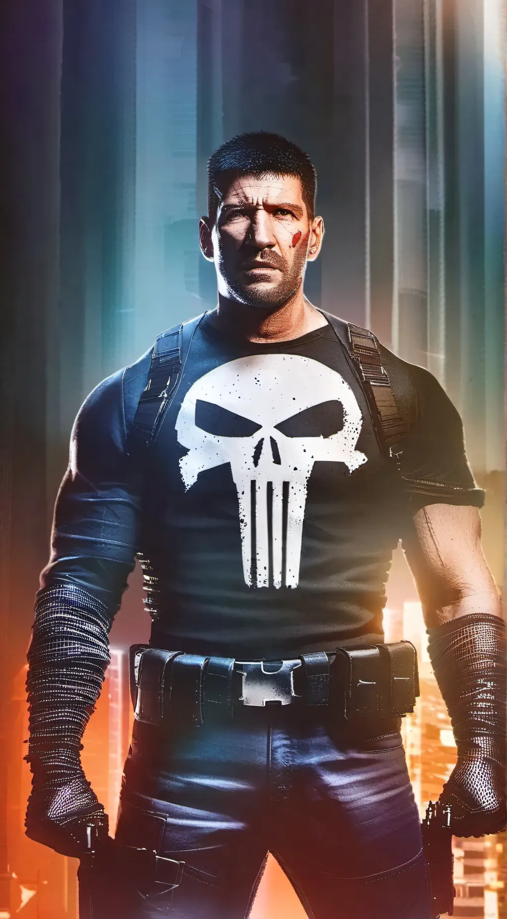 ai character: The Punisher  background