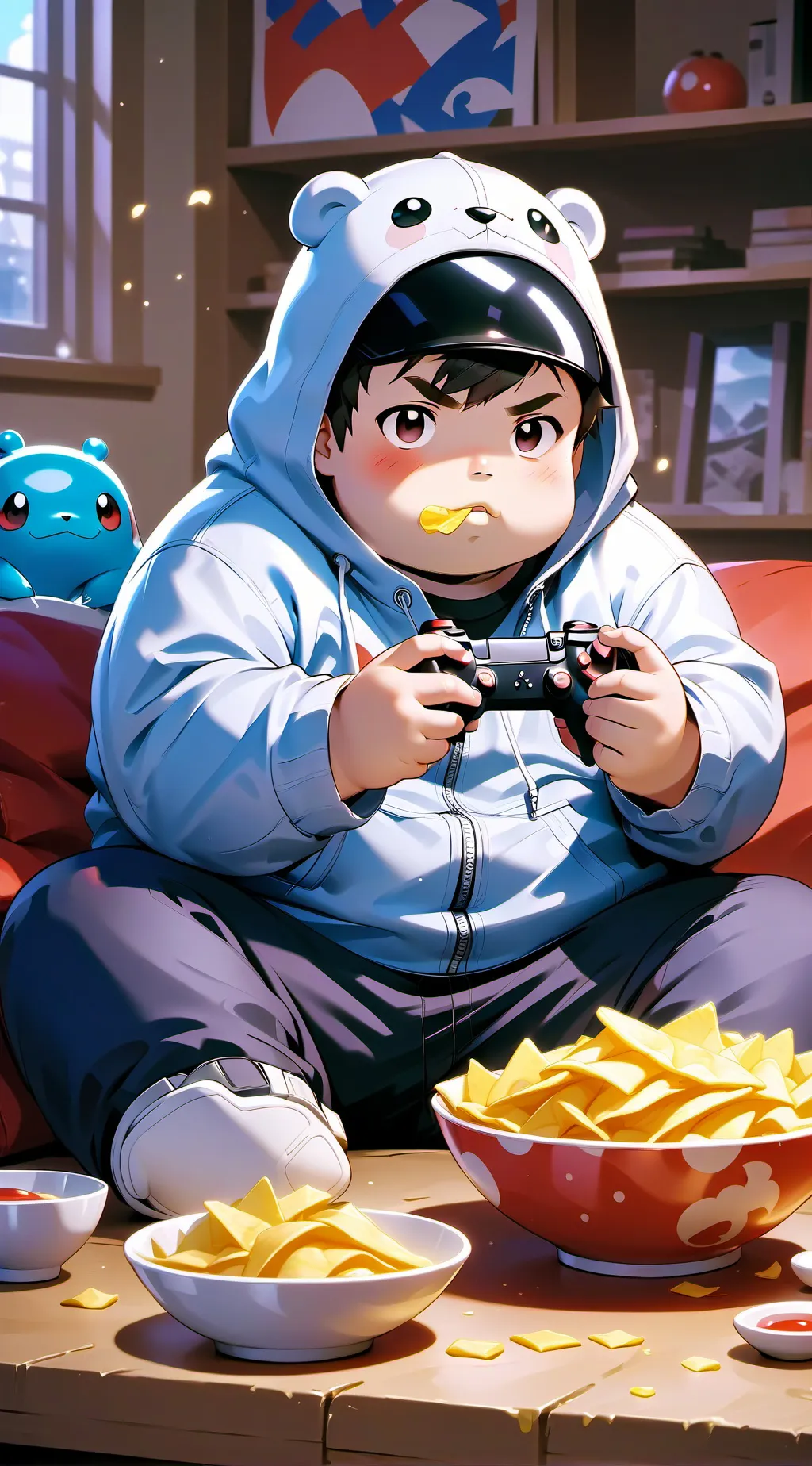 ai character: brain rot kid background