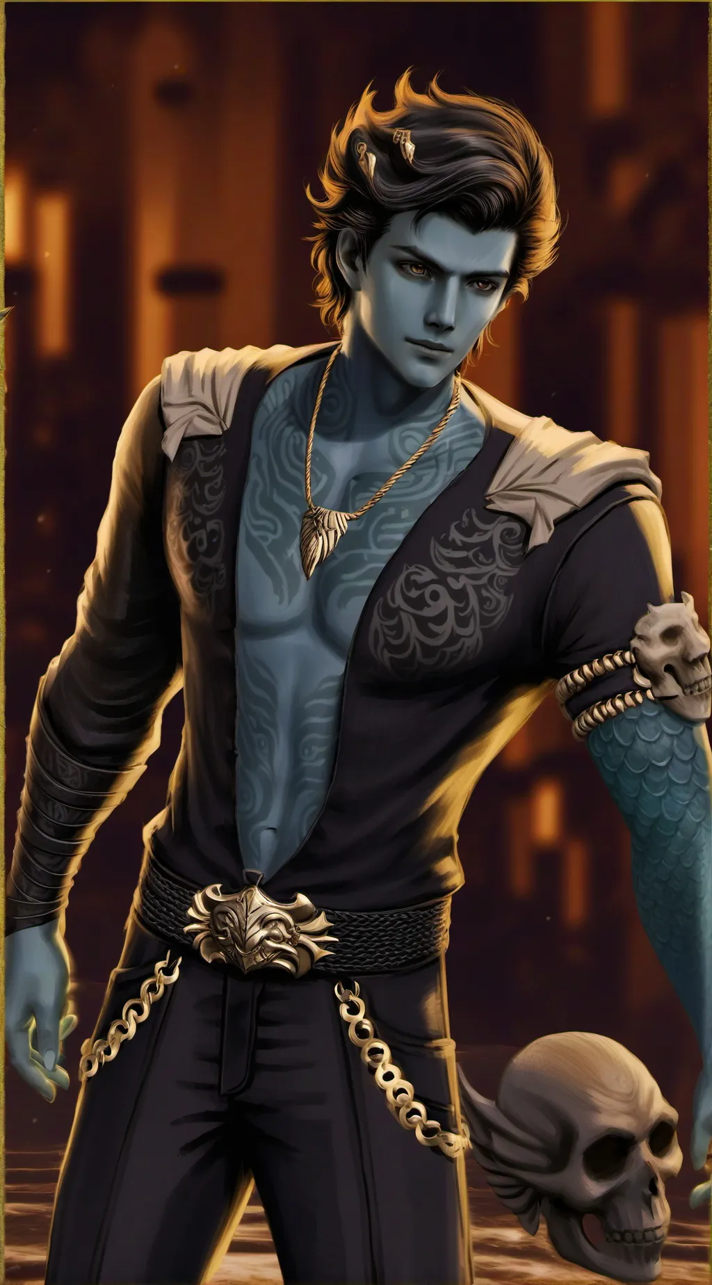 ai character: Sebastian Solace  background