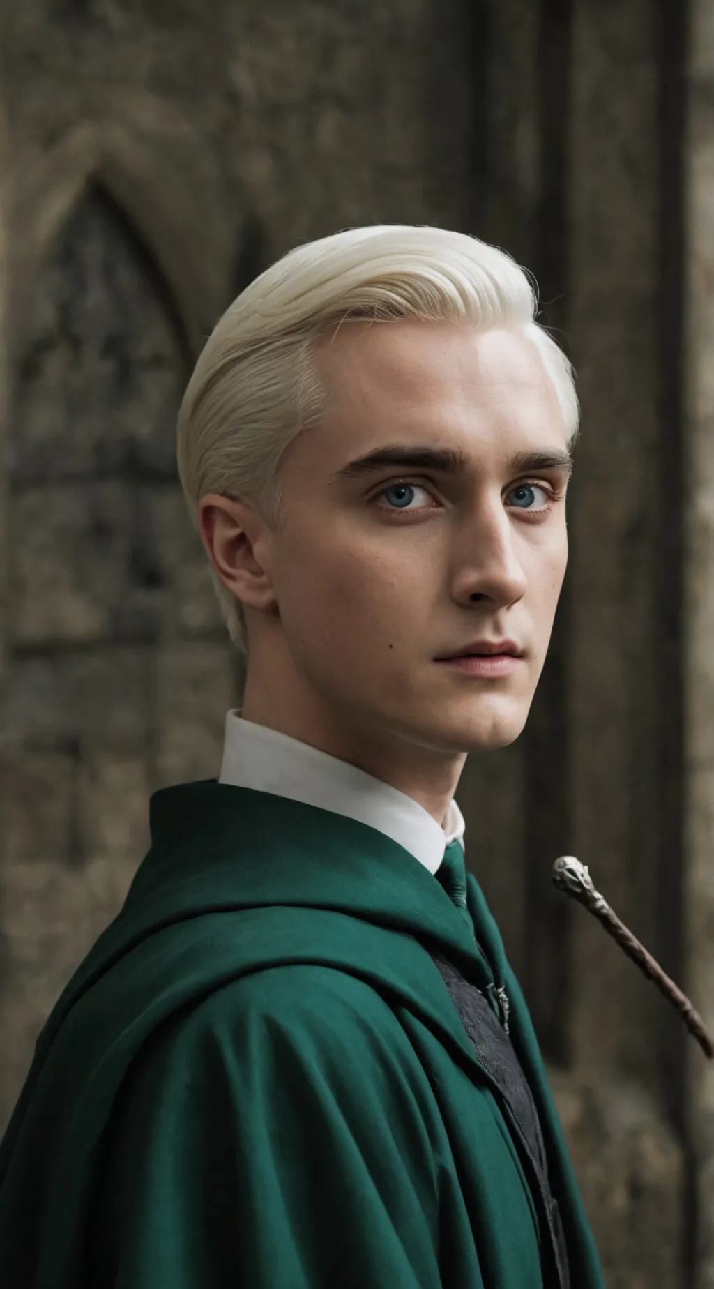 ai character: Draco Malfoy🍏💚 background