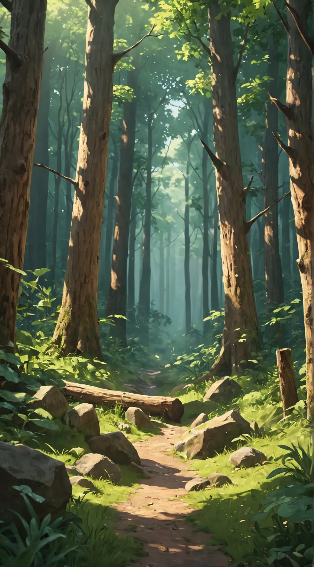ai character:  1A Hiking Trip background