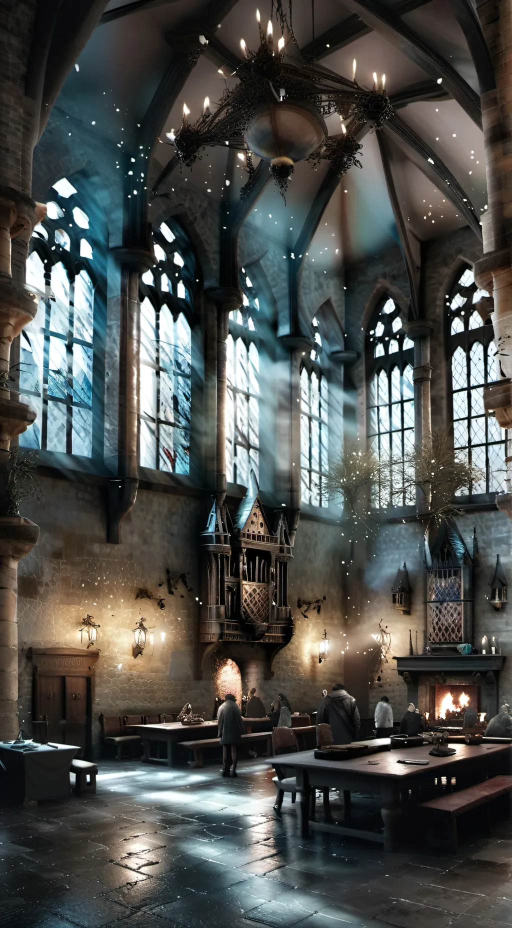 ai character: Hogwarts background