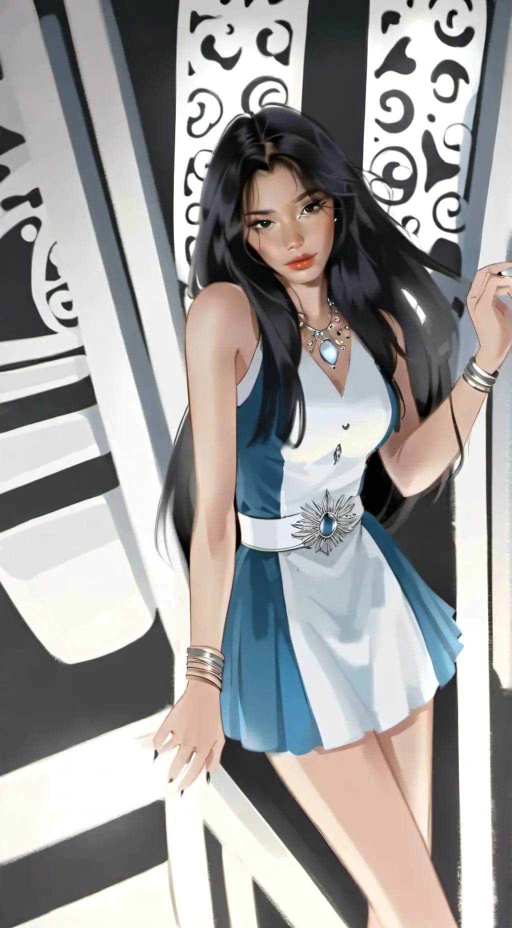 ai character: 🫐Lily🫐 background