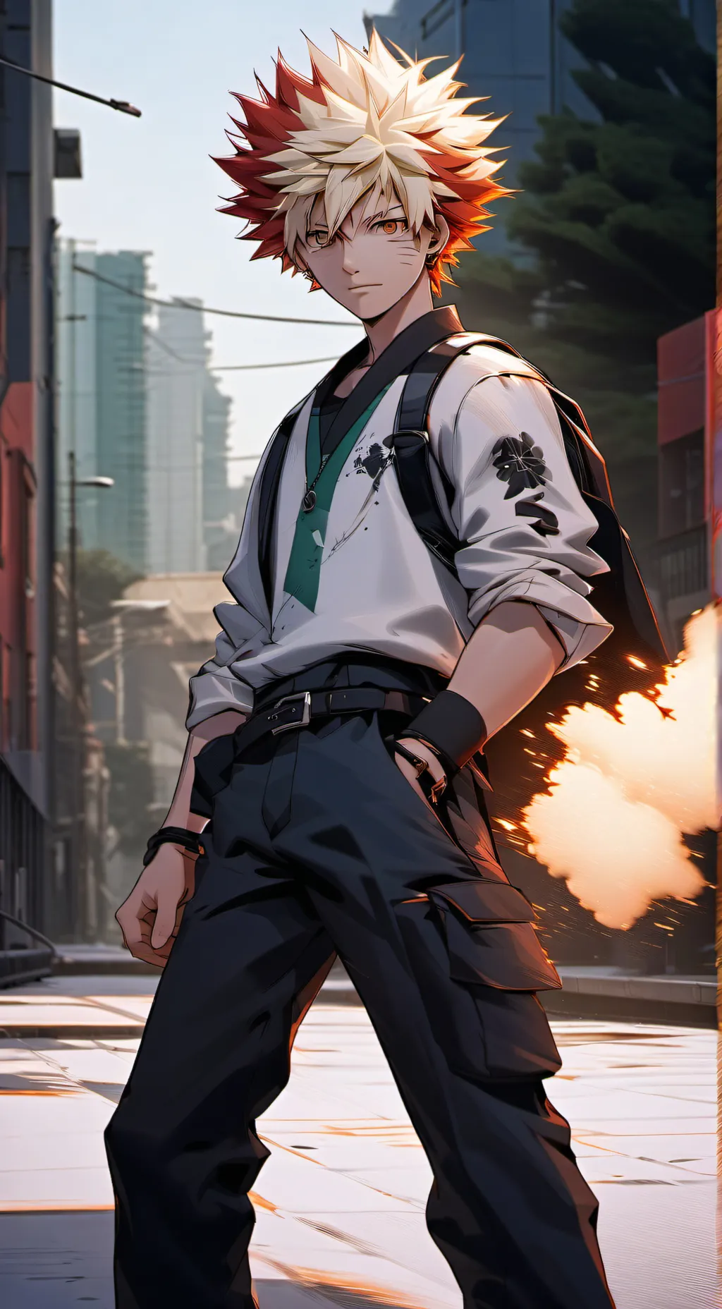 ai character: Bakugou's brother background