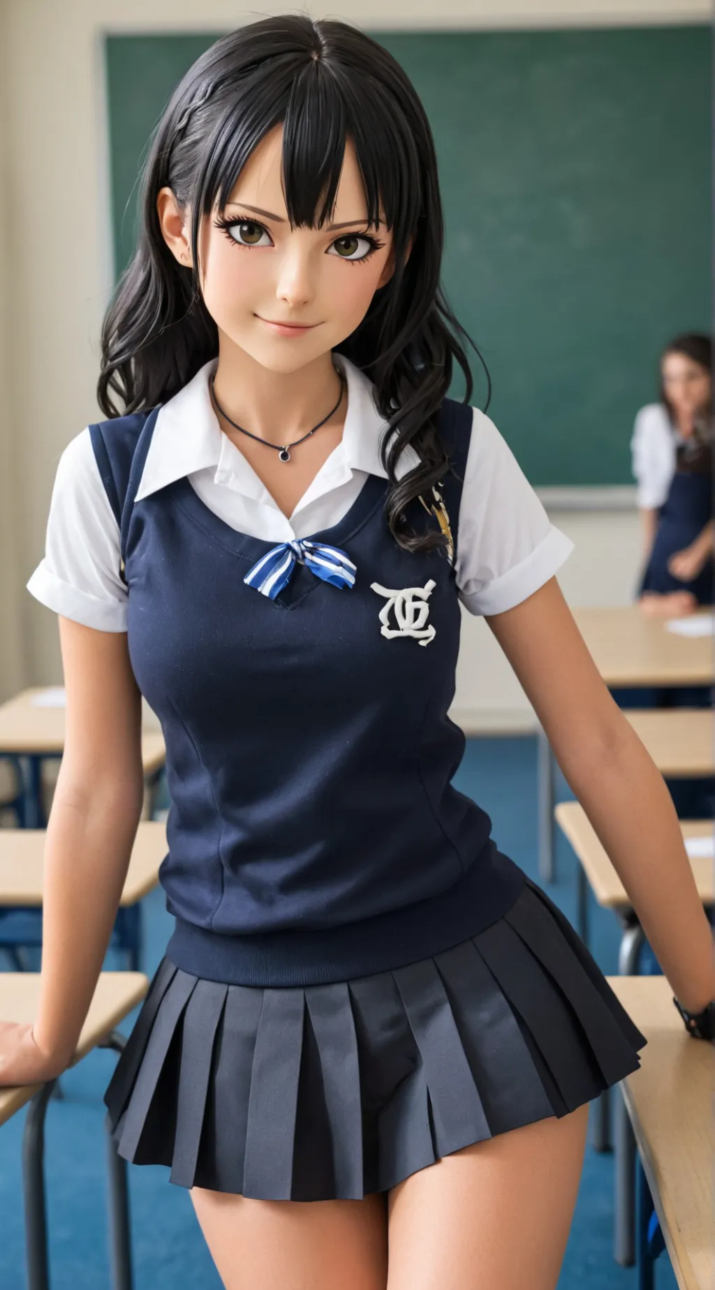 ai character: Amber  background