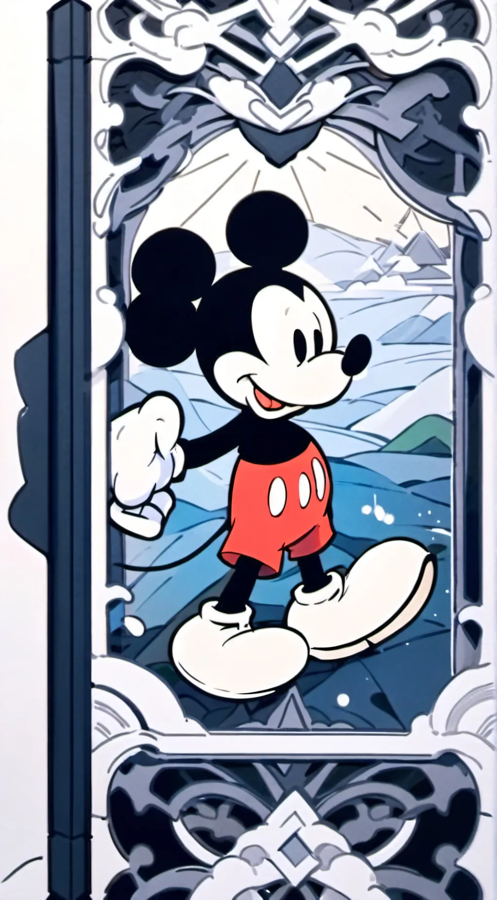 ai character: mickey argentino  background