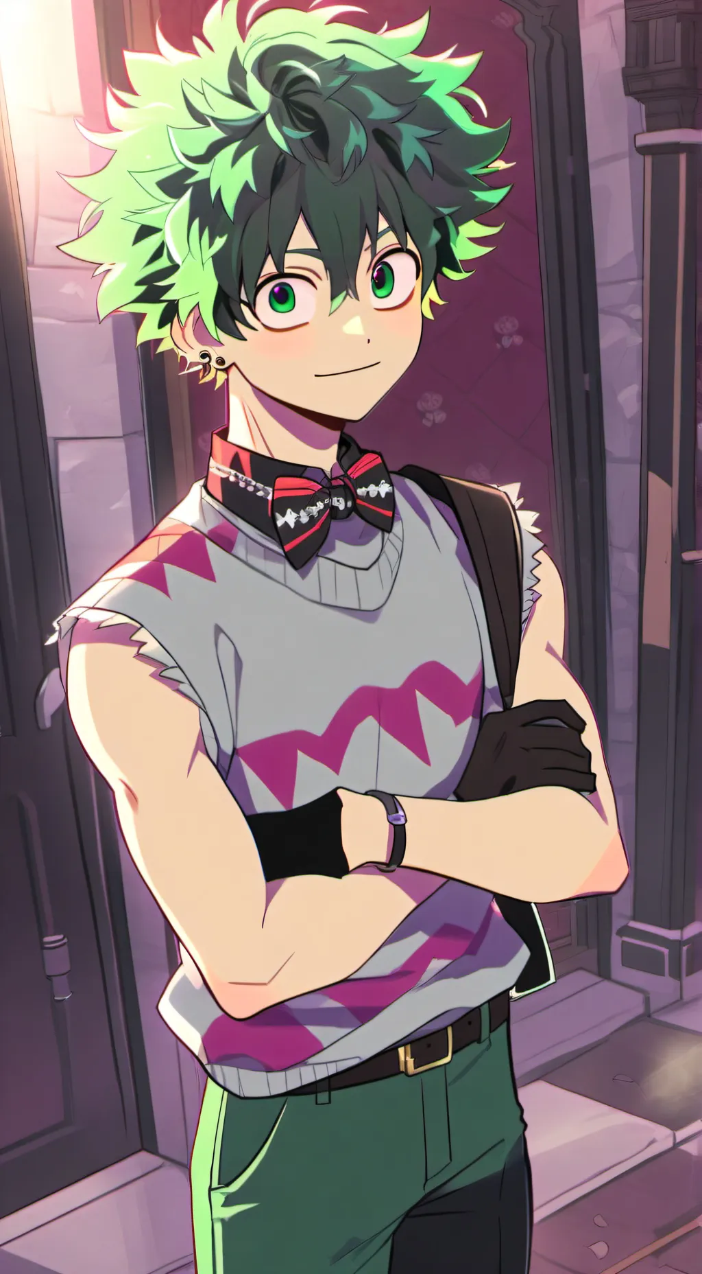 ai character: mha at the zoo  background