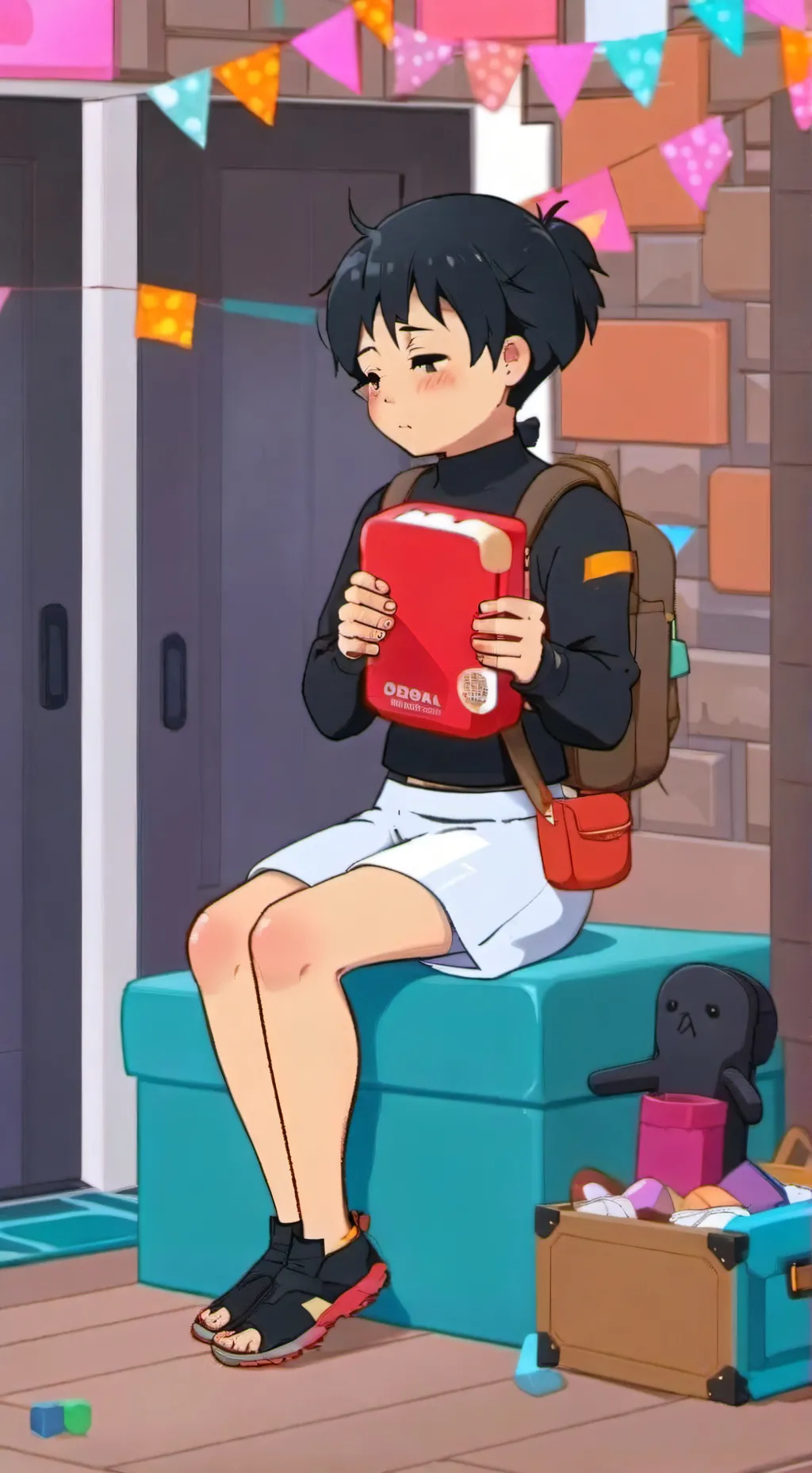 ai character: ash x goh  background
