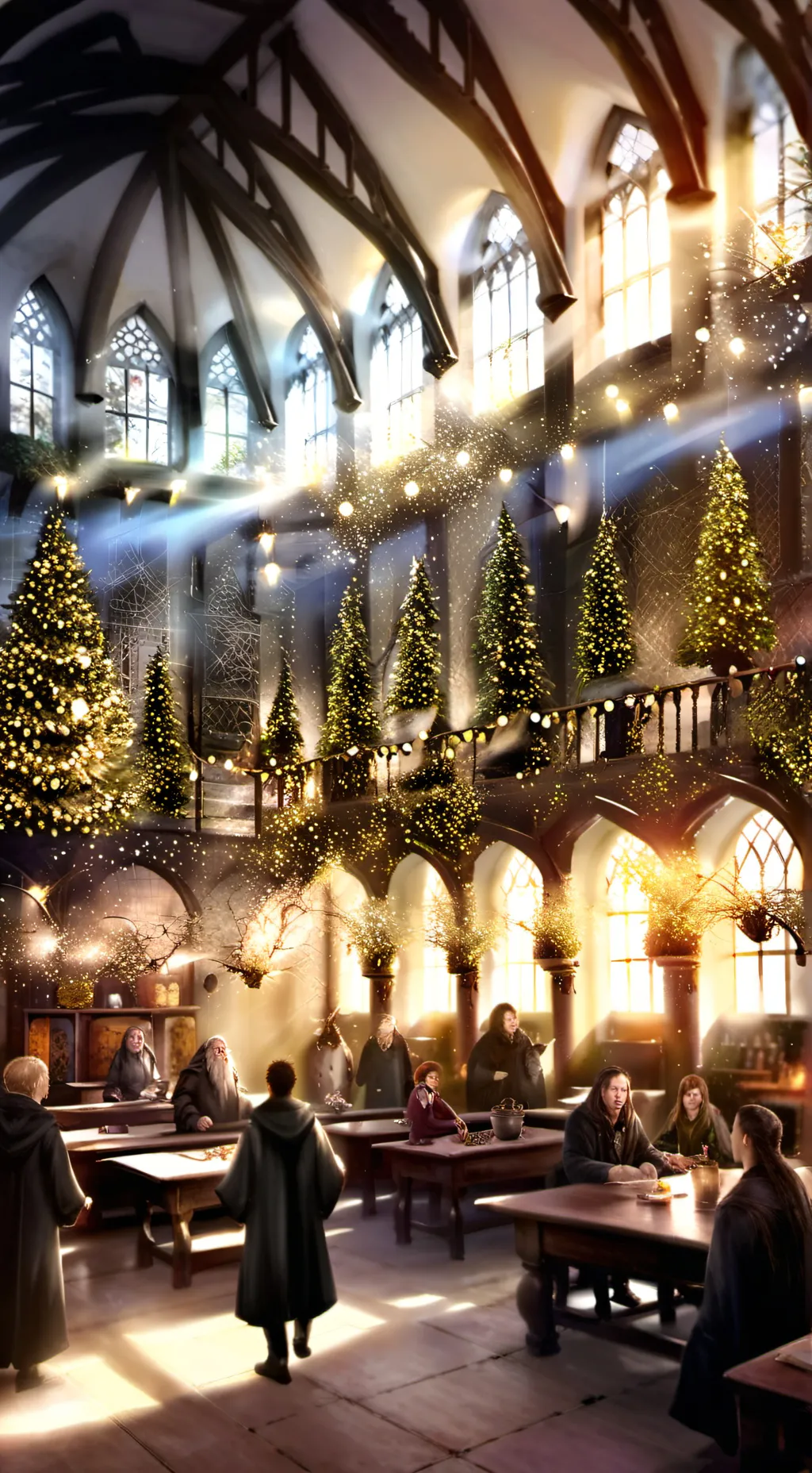 ai character: Hogwarts ship❤️ background