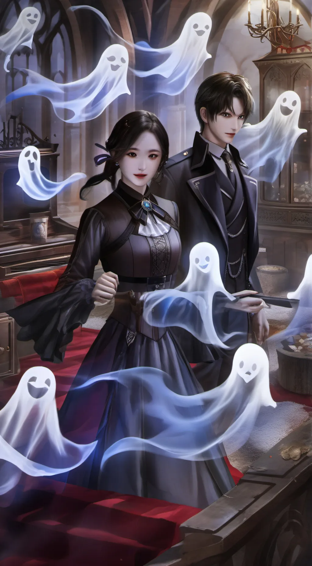 ai character: ghosts, the show background