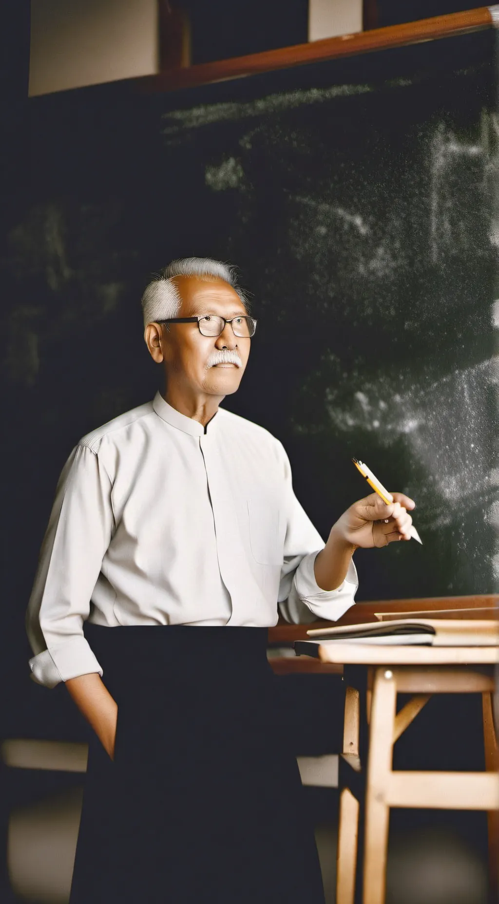 ai character: angry teacher background