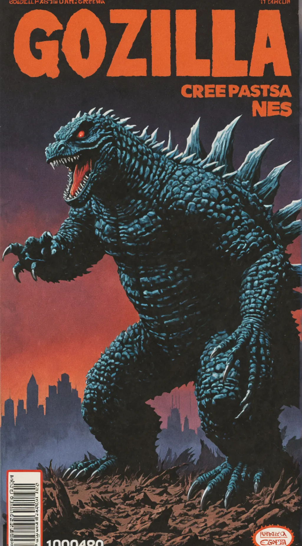 ai character: Godzilla Nes background